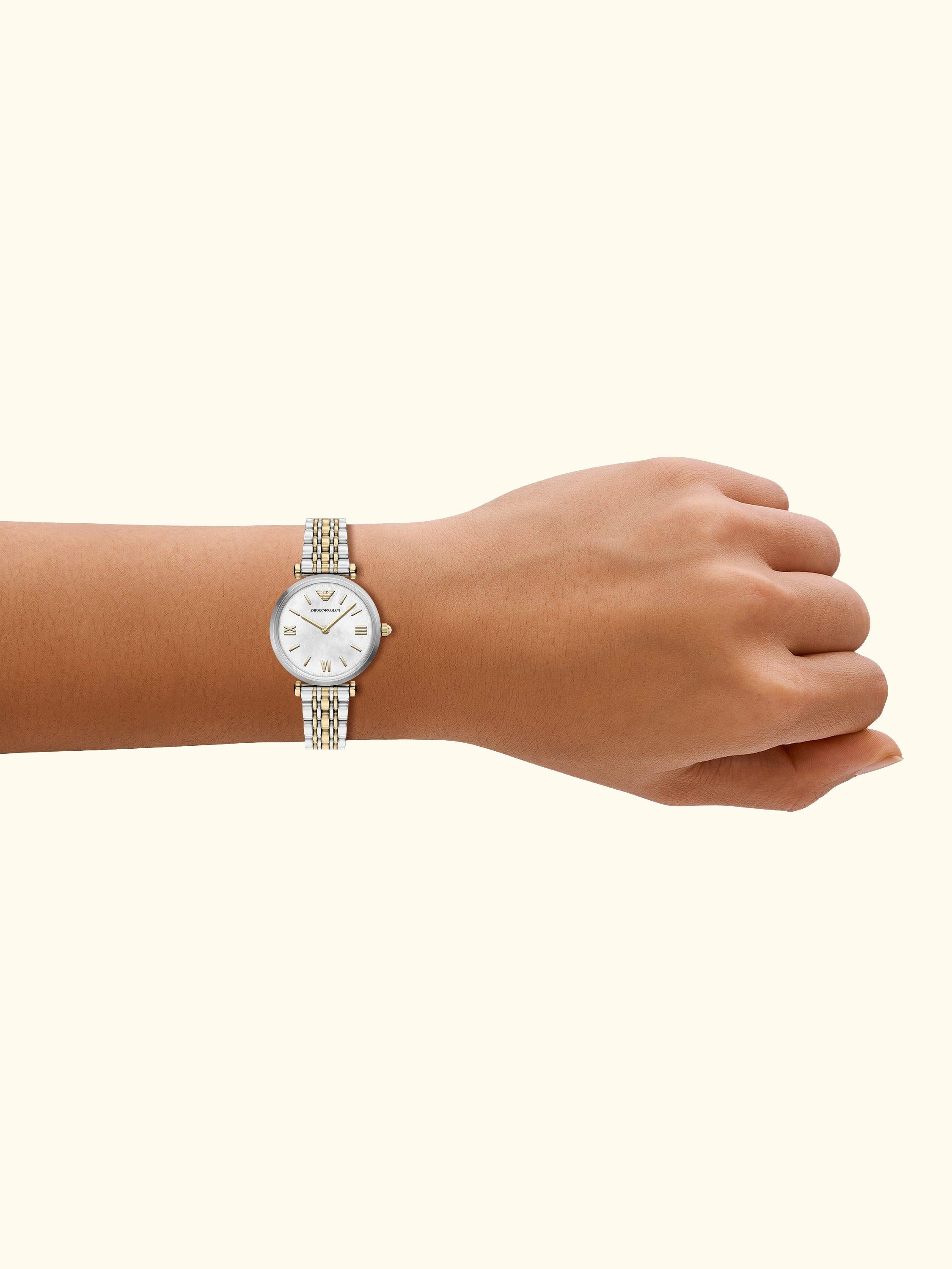 's AR11769 Women's Round Bracelet Strap Watch, 2-Tone