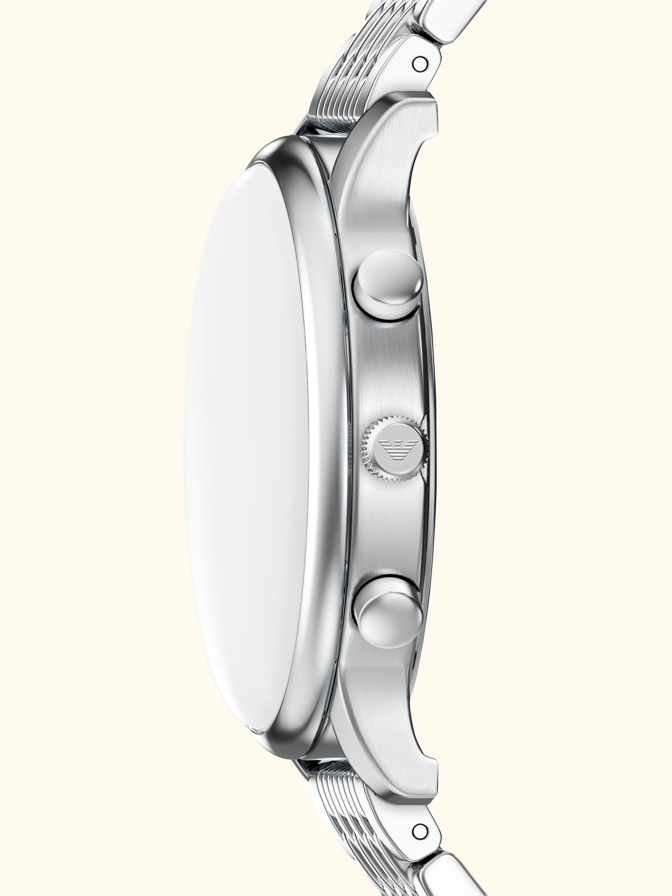 AR11771 Men's Date Bracelet Strap Watch, Silver