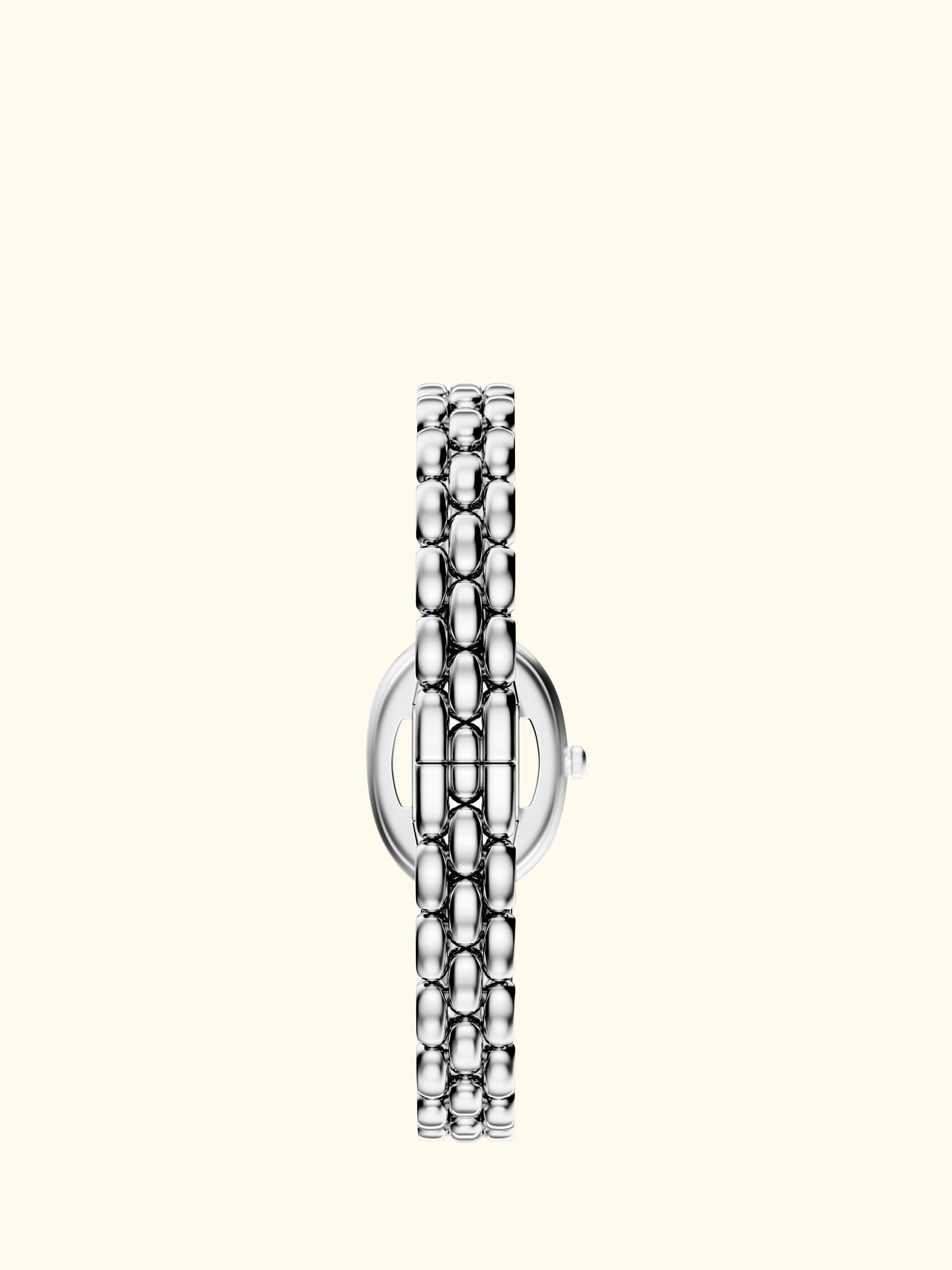 AR11776 Women's Sinfonia Mother of Pearl Dial Bracelet Strap Watch, Silver