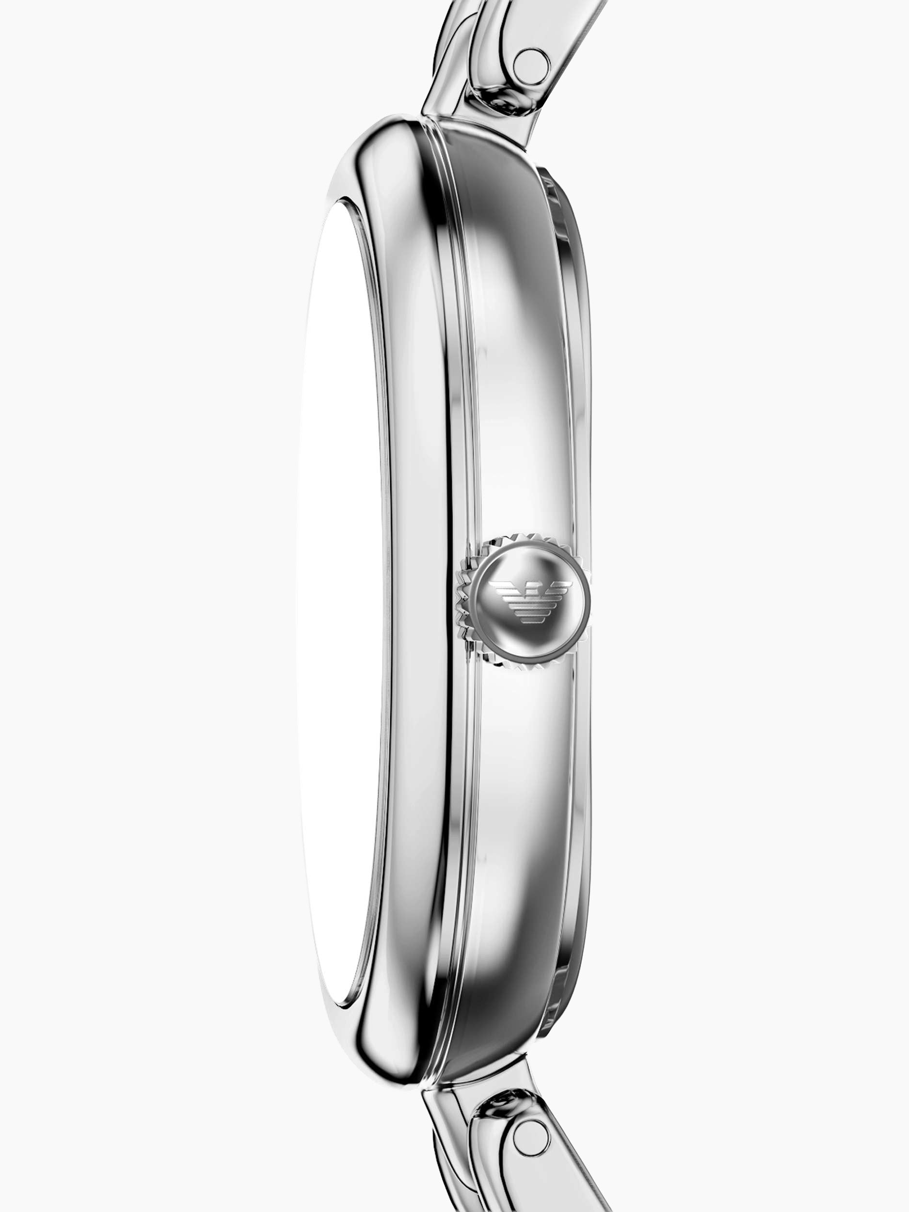 AR11776 Women's Sinfonia Mother of Pearl Dial Bracelet Strap Watch, Silver