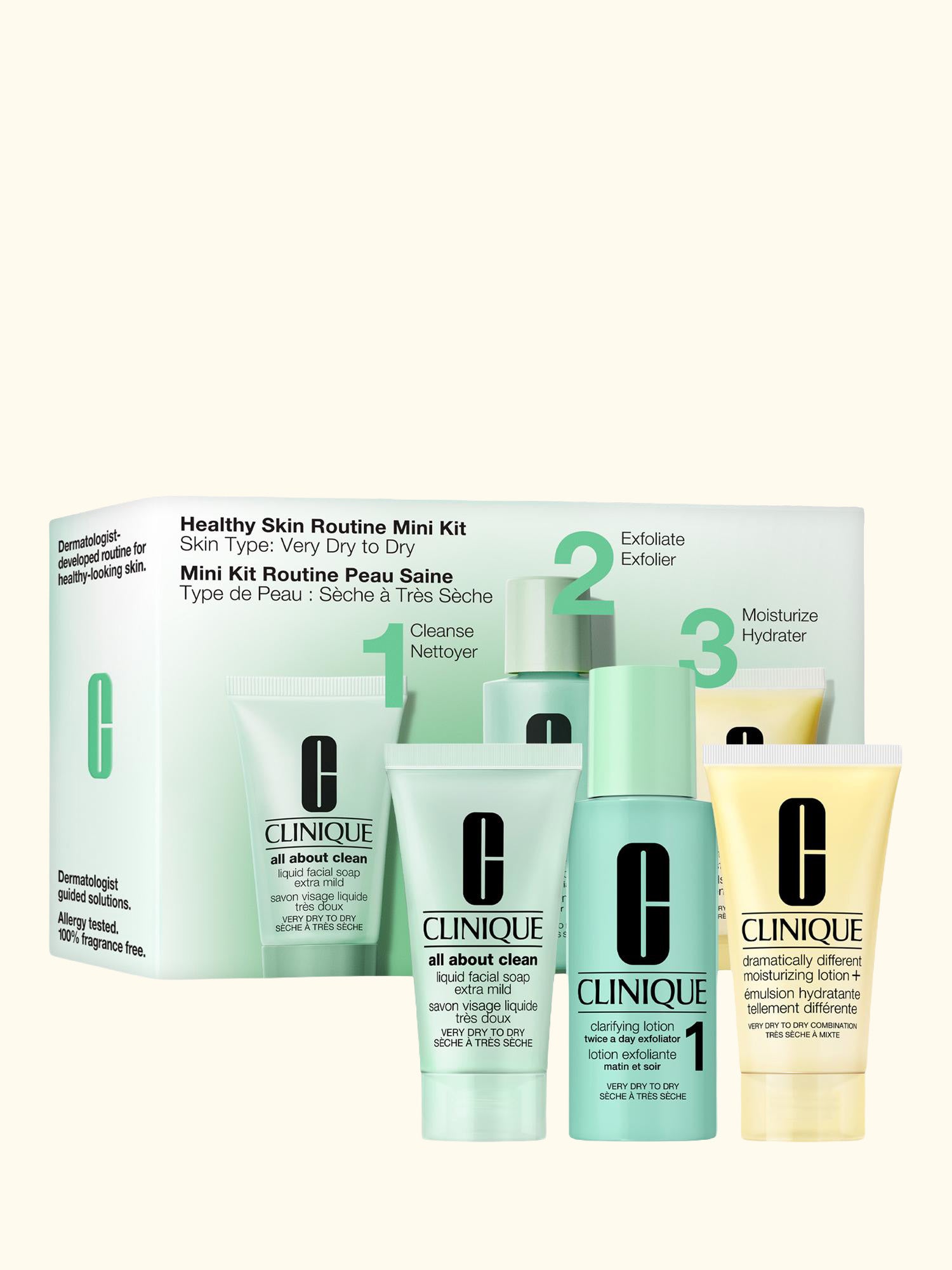 Healthy Skin Routine Very Dry to Dry Mini Skincare Gift Set