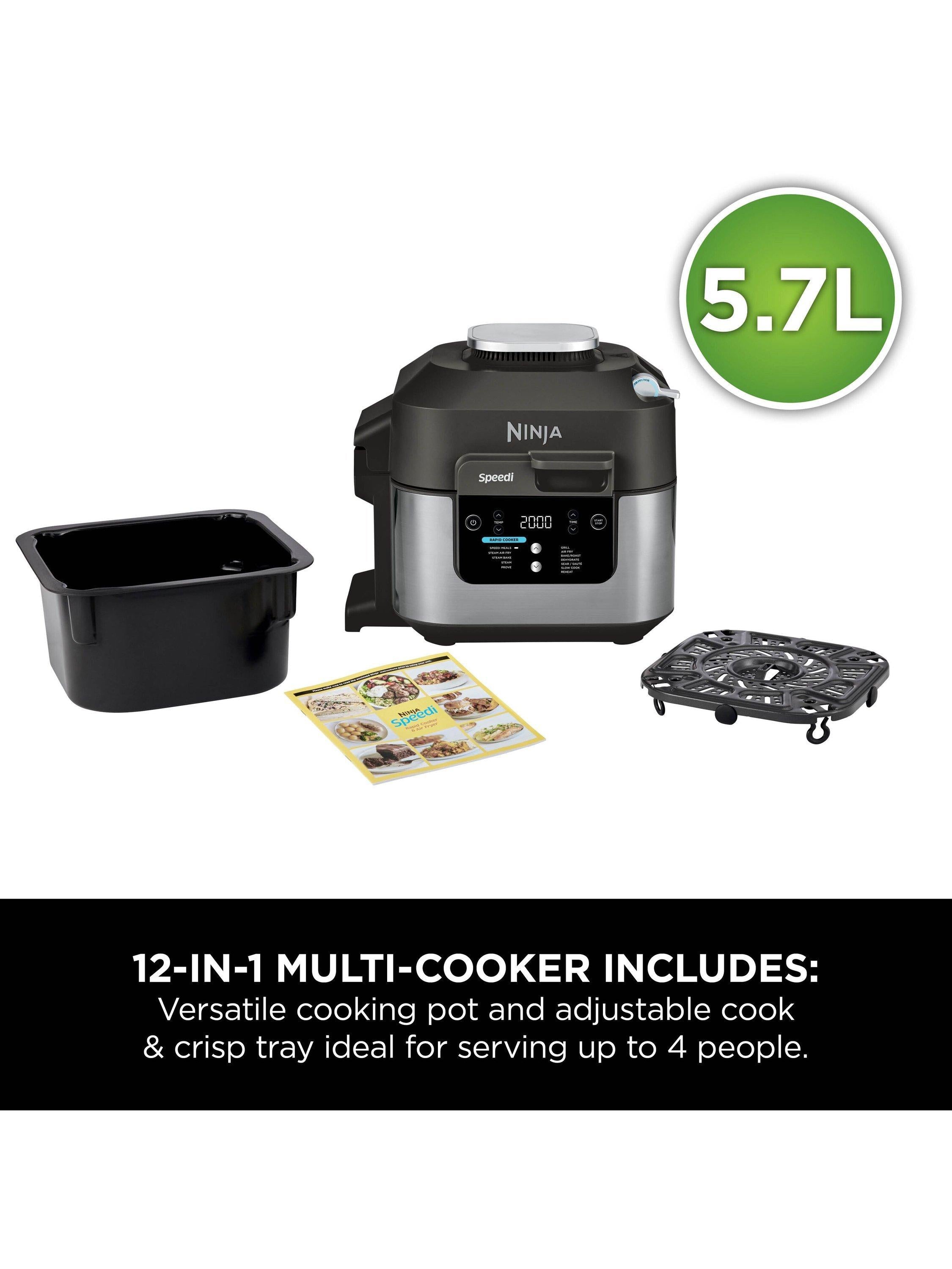 Speedi ON500UK 12-in-1 Multi Cooker, Black Steel