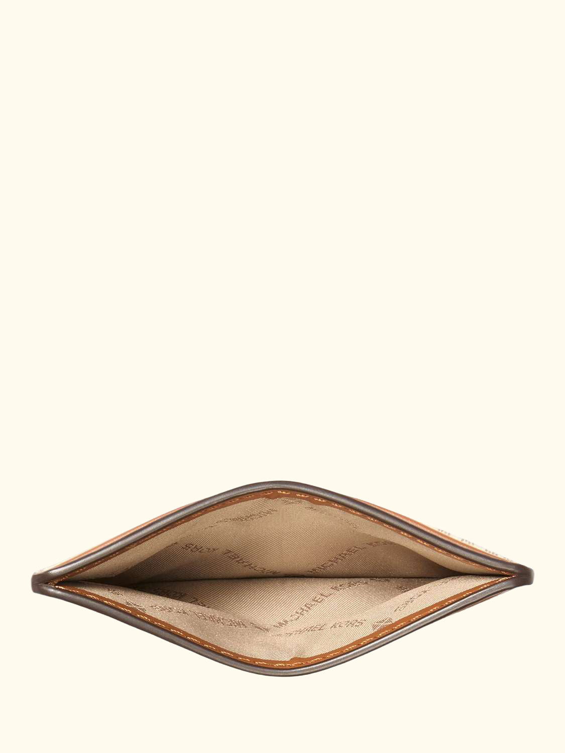 Jet Set Signature Leather Cardholder, Vanilla