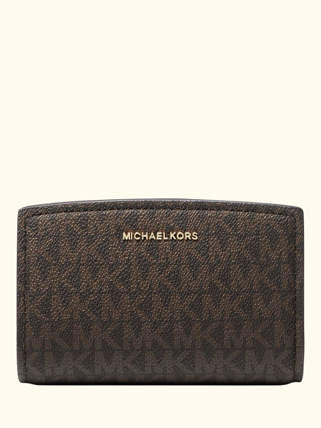 Bryant Printed Medium Wallet, Brown/Acorn