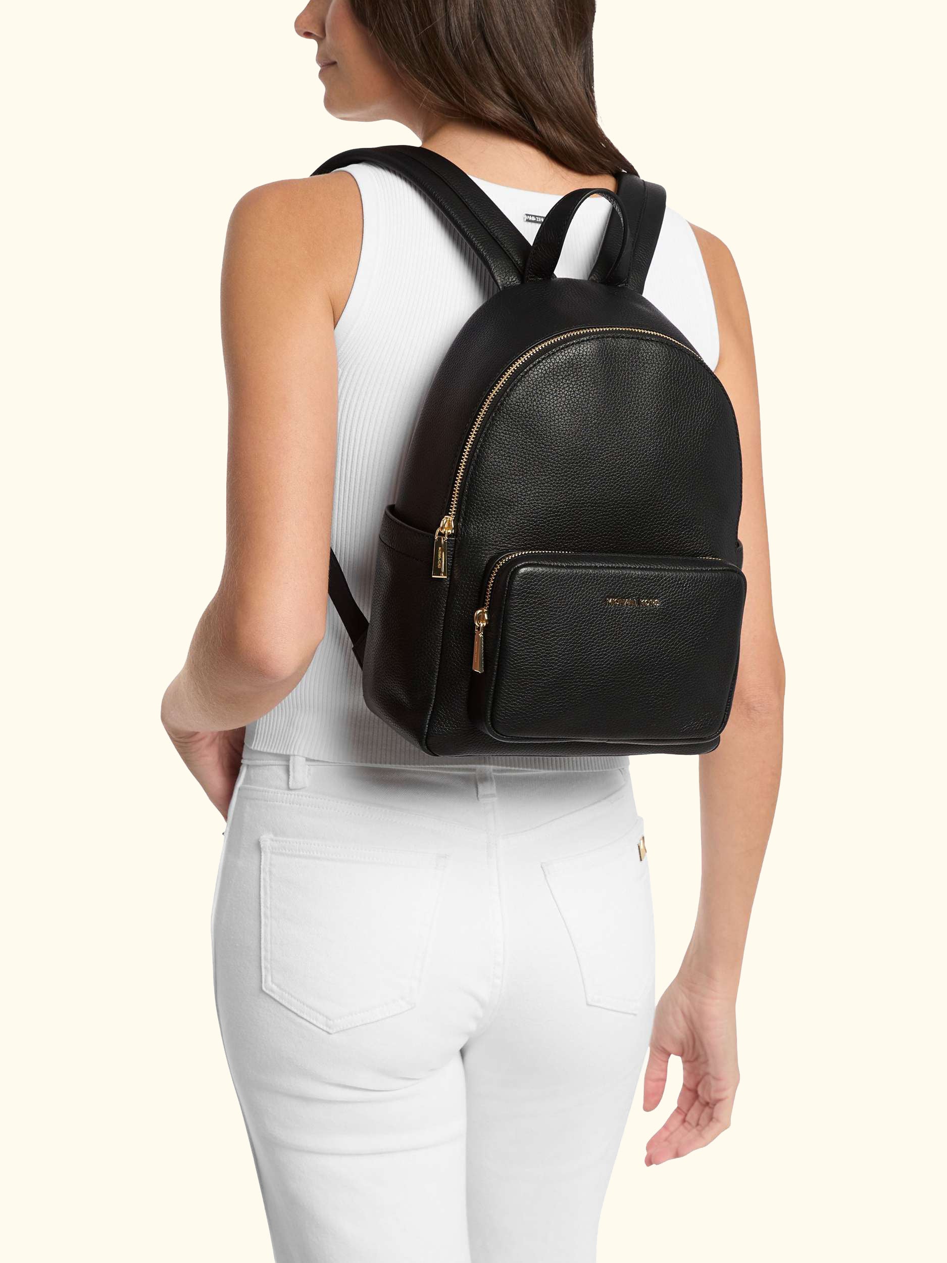 Tanner Leather Backpack, Black