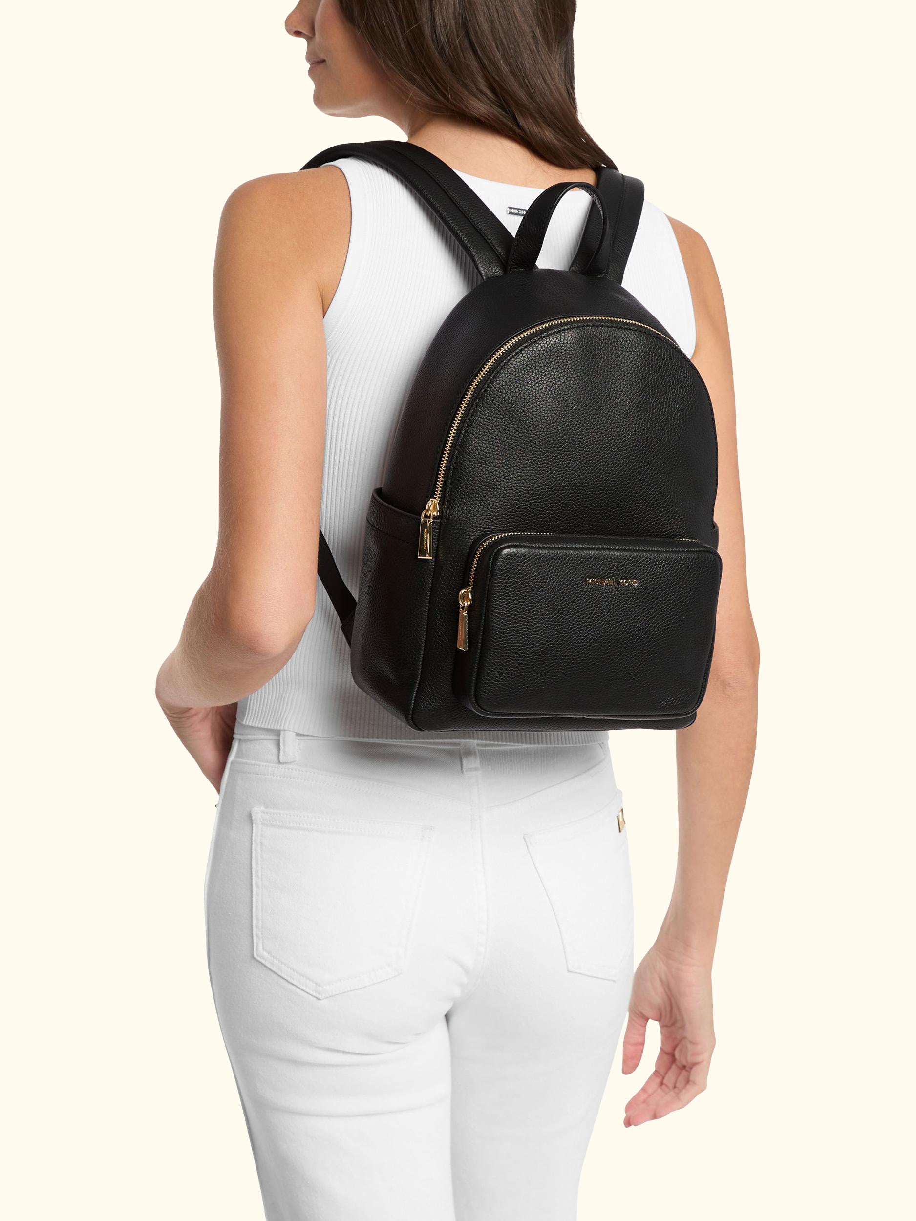 Tanner Leather Backpack, Black