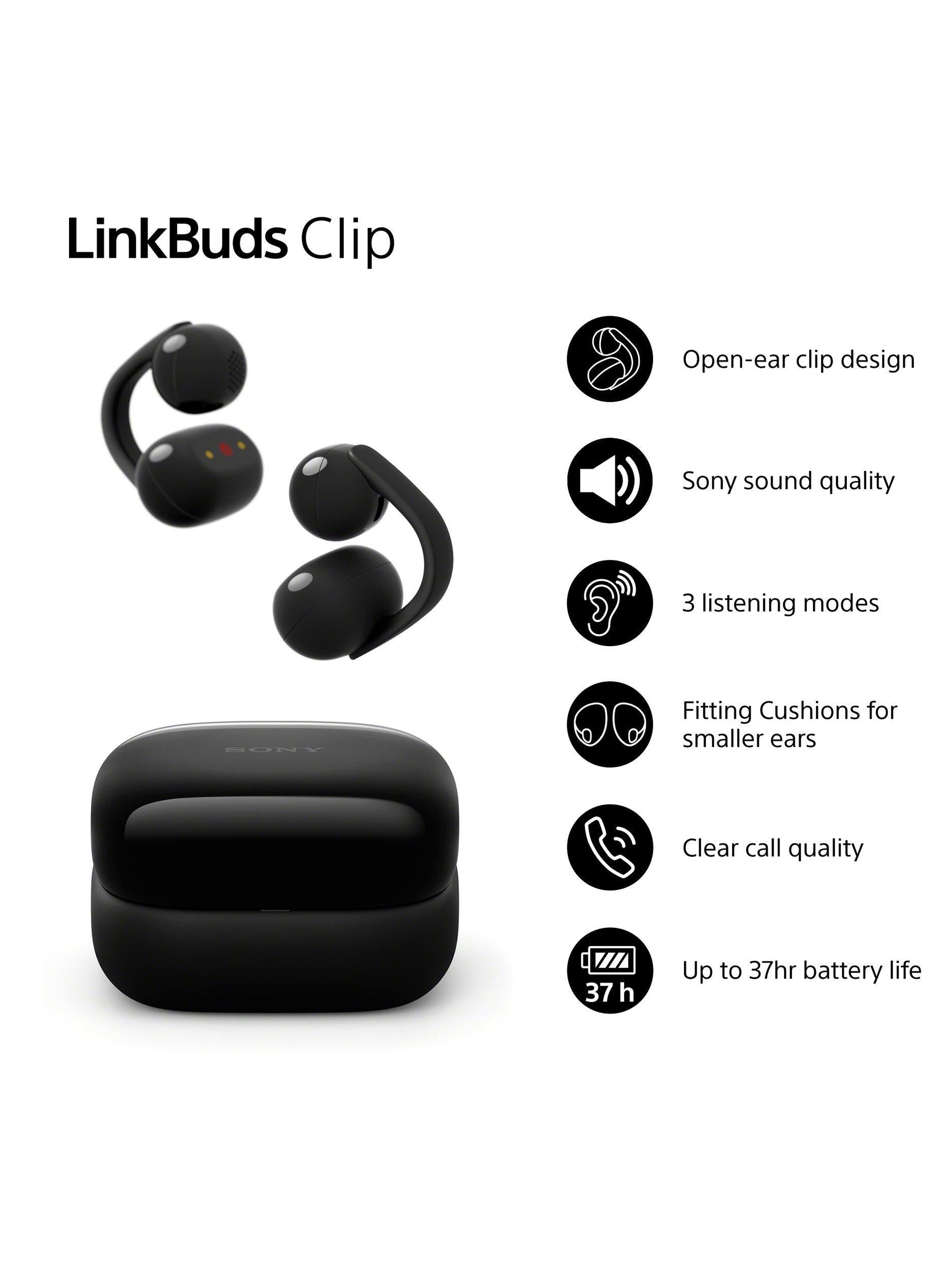 WF-LC900 LinkBuds Clip True Wireless Bluetooth In-Ear Headphones with Open-Ear Design & Mic/Remote