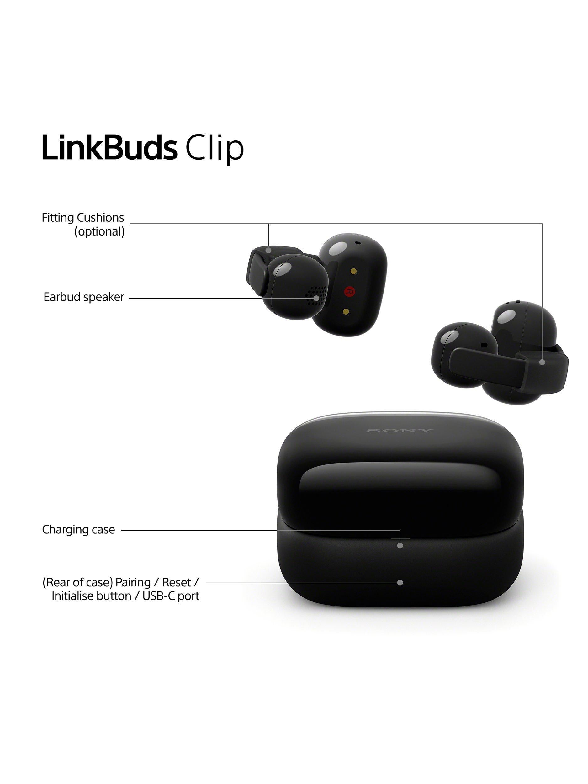 WF-LC900 LinkBuds Clip True Wireless Bluetooth In-Ear Headphones with Open-Ear Design & Mic/Remote