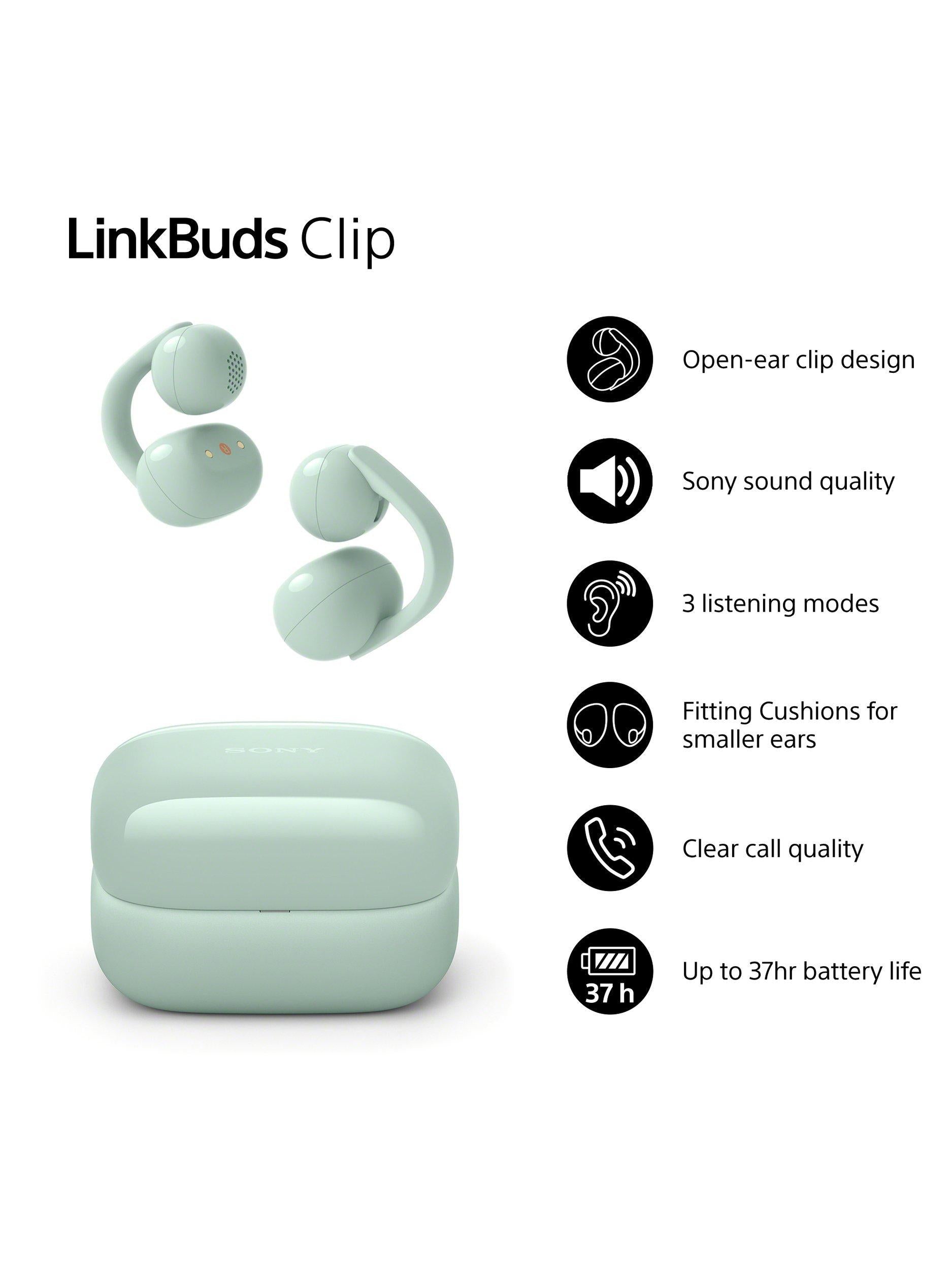 WF-LC900 LinkBuds Clip True Wireless Bluetooth In-Ear Headphones with Open-Ear Design & Mic/Remote