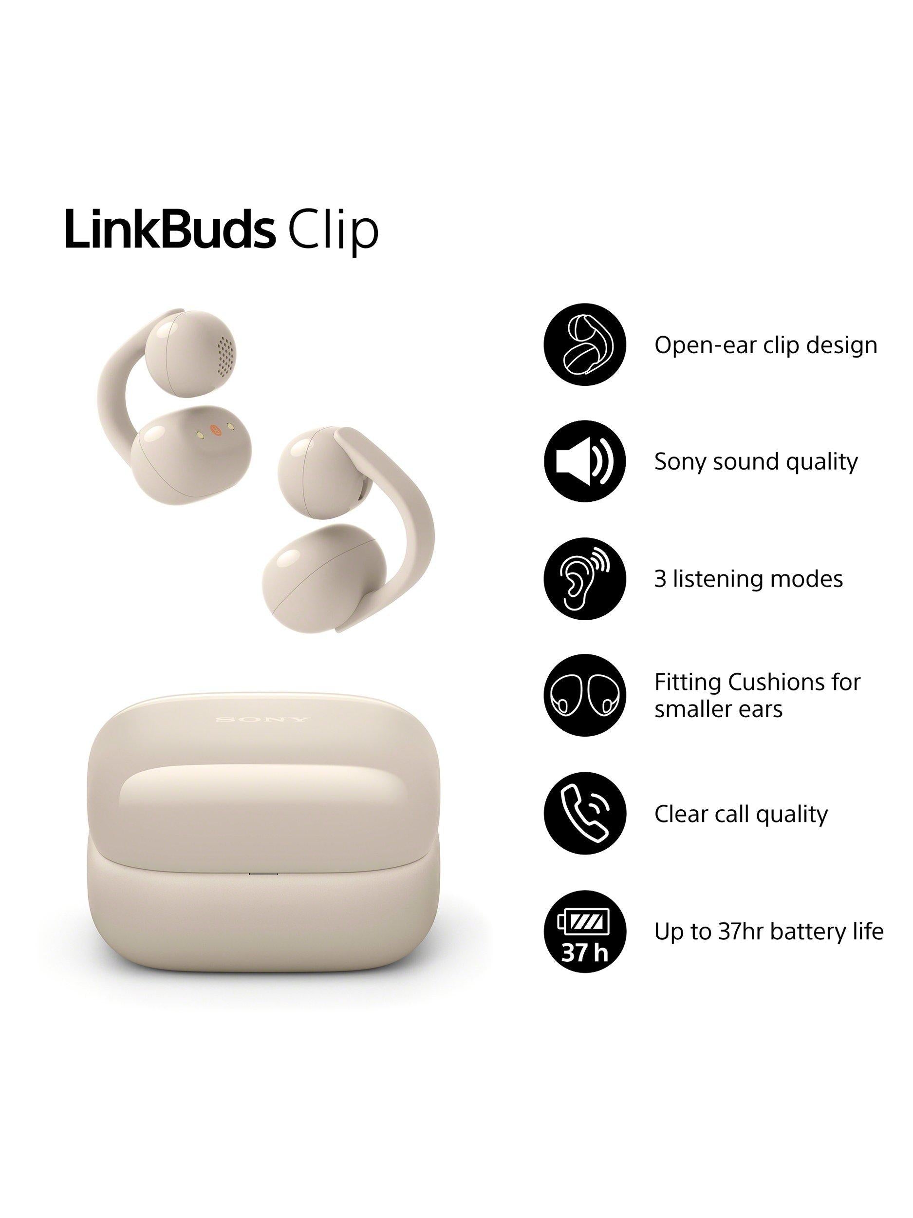 WF-LC900 LinkBuds Clip True Wireless Bluetooth In-Ear Headphones with Open-Ear Design & Mic/Remote
