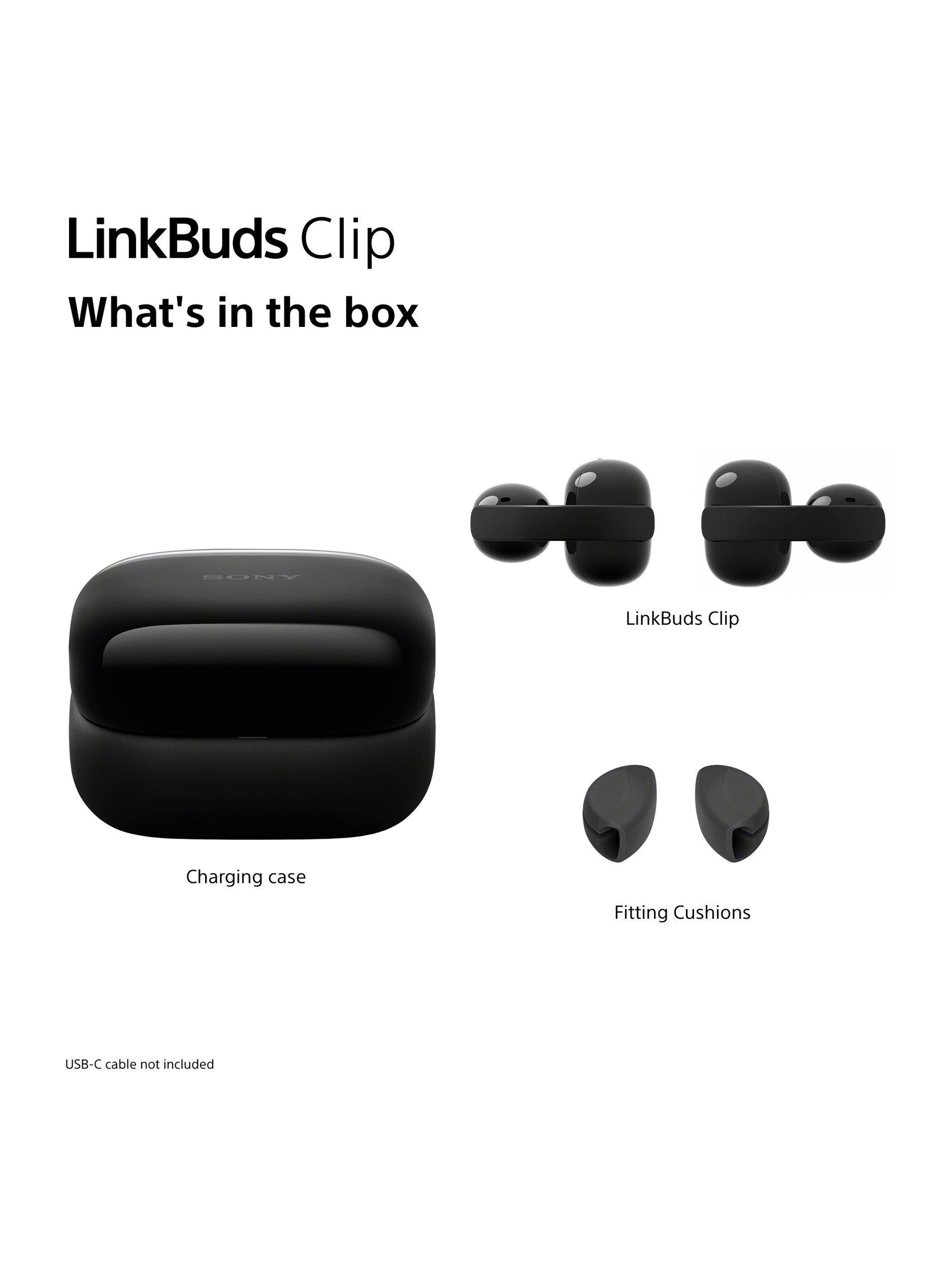 WF-LC900 LinkBuds Clip True Wireless Bluetooth In-Ear Headphones with Open-Ear Design & Mic/Remote