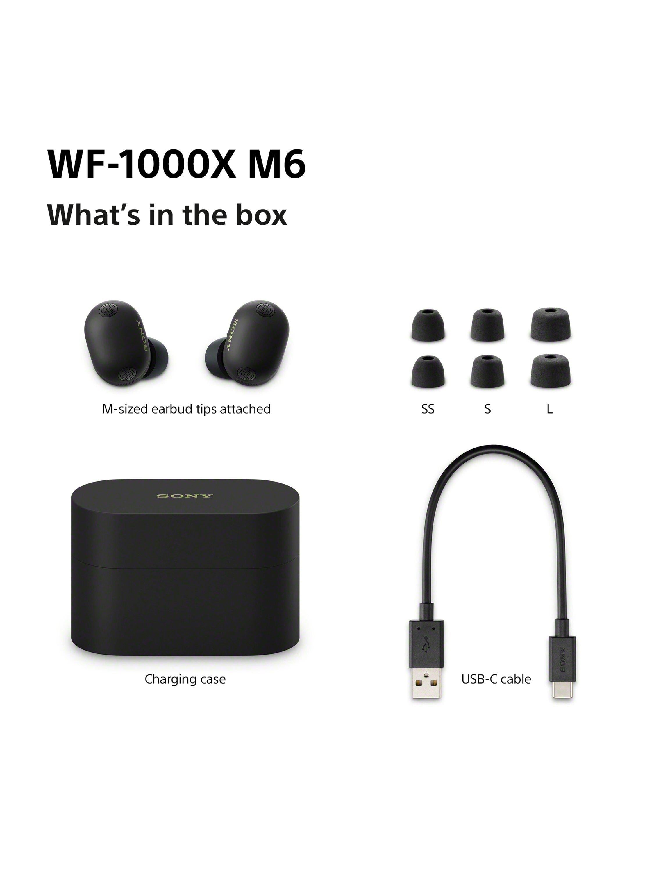 WF-1000XM6 Noise Cancelling True Wireless Bluetooth Sweat & Weather-Resistant In-Ear Headphones with Mic/Remote