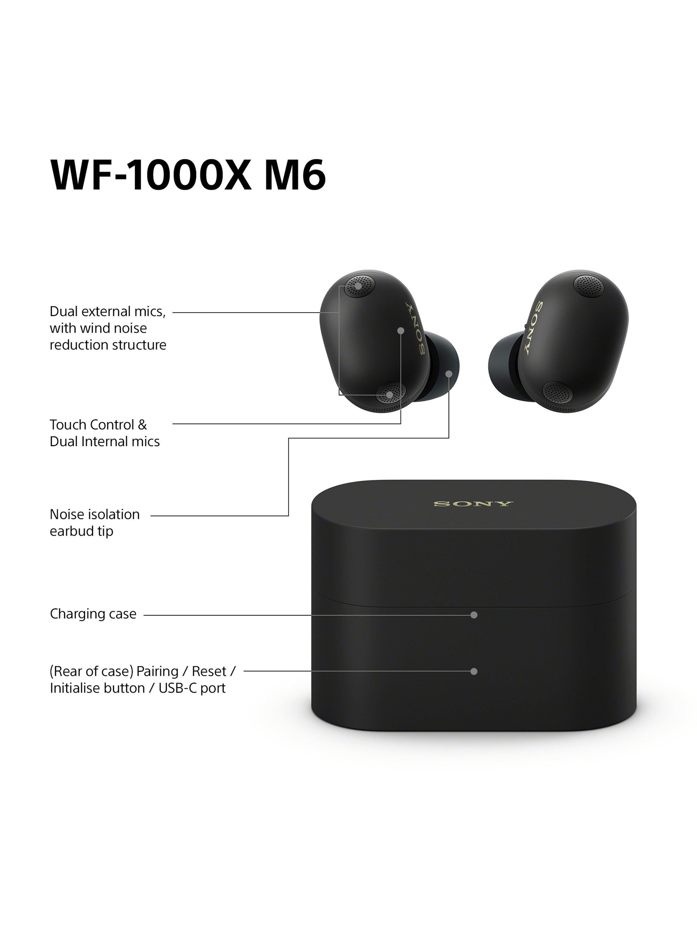 WF-1000XM6 Noise Cancelling True Wireless Bluetooth Sweat & Weather-Resistant In-Ear Headphones with Mic/Remote