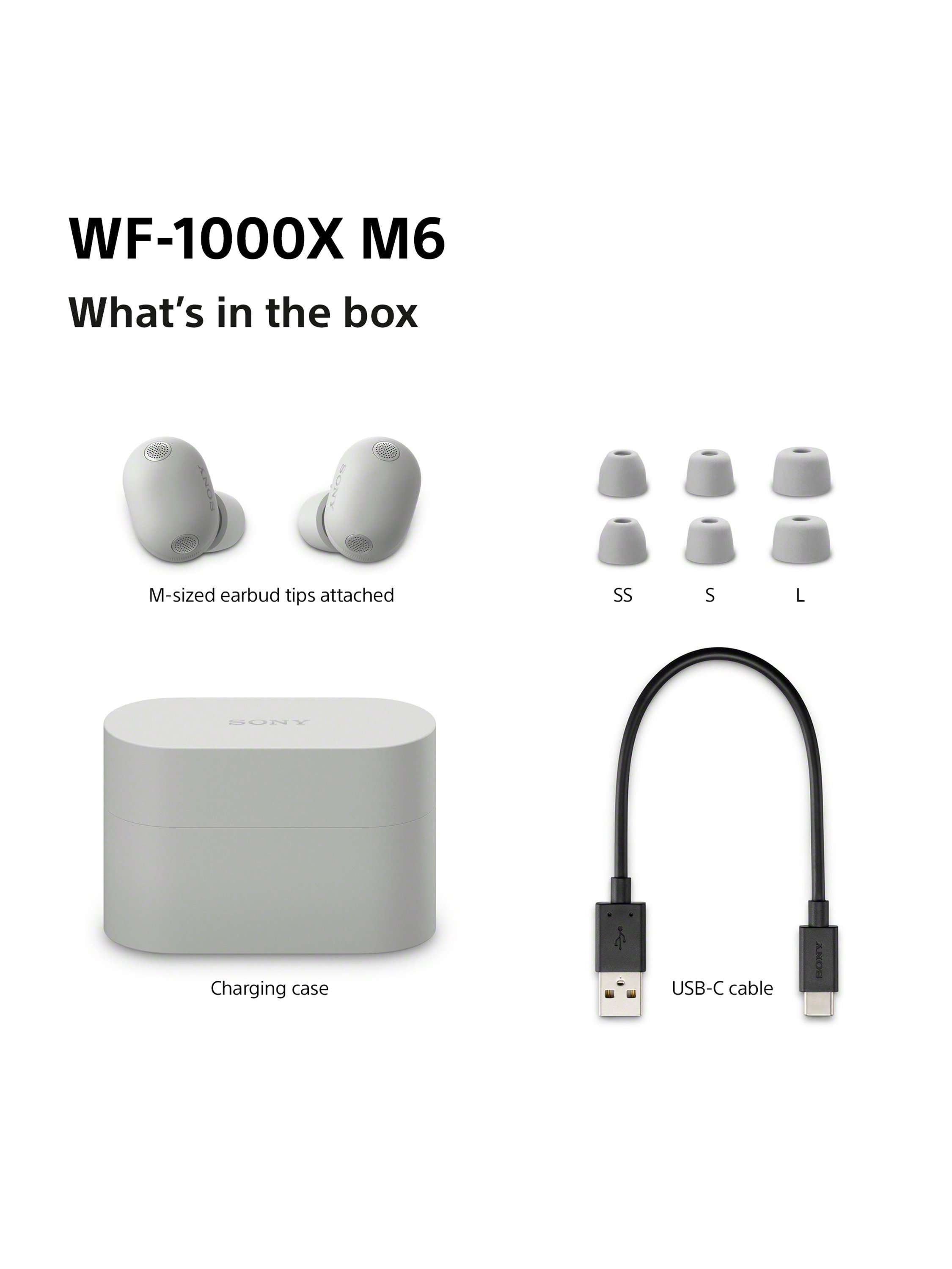 WF-1000XM6 Noise Cancelling True Wireless Bluetooth Sweat & Weather-Resistant In-Ear Headphones with Mic/Remote