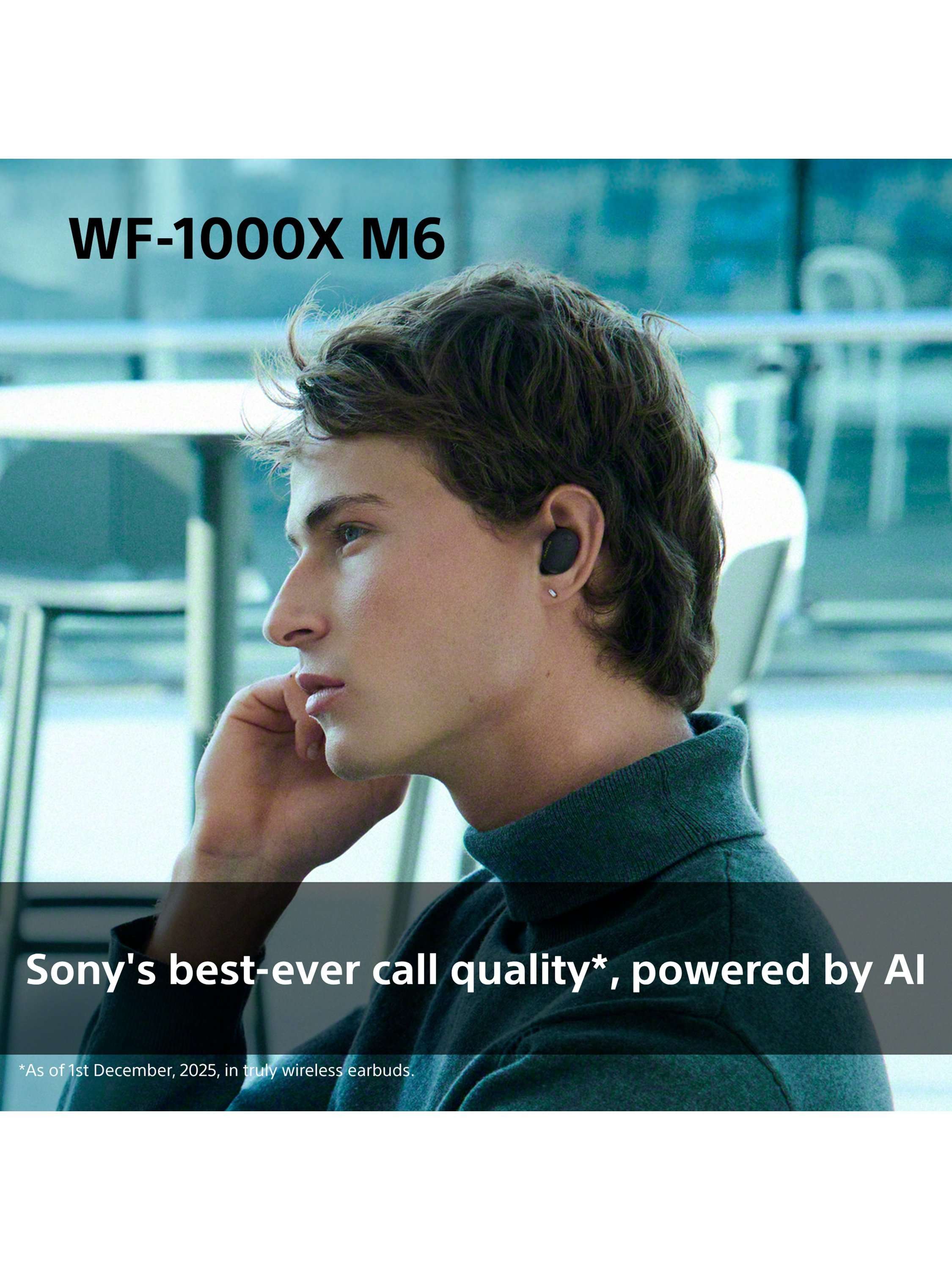 WF-1000XM6 Noise Cancelling True Wireless Bluetooth Sweat & Weather-Resistant In-Ear Headphones with Mic/Remote
