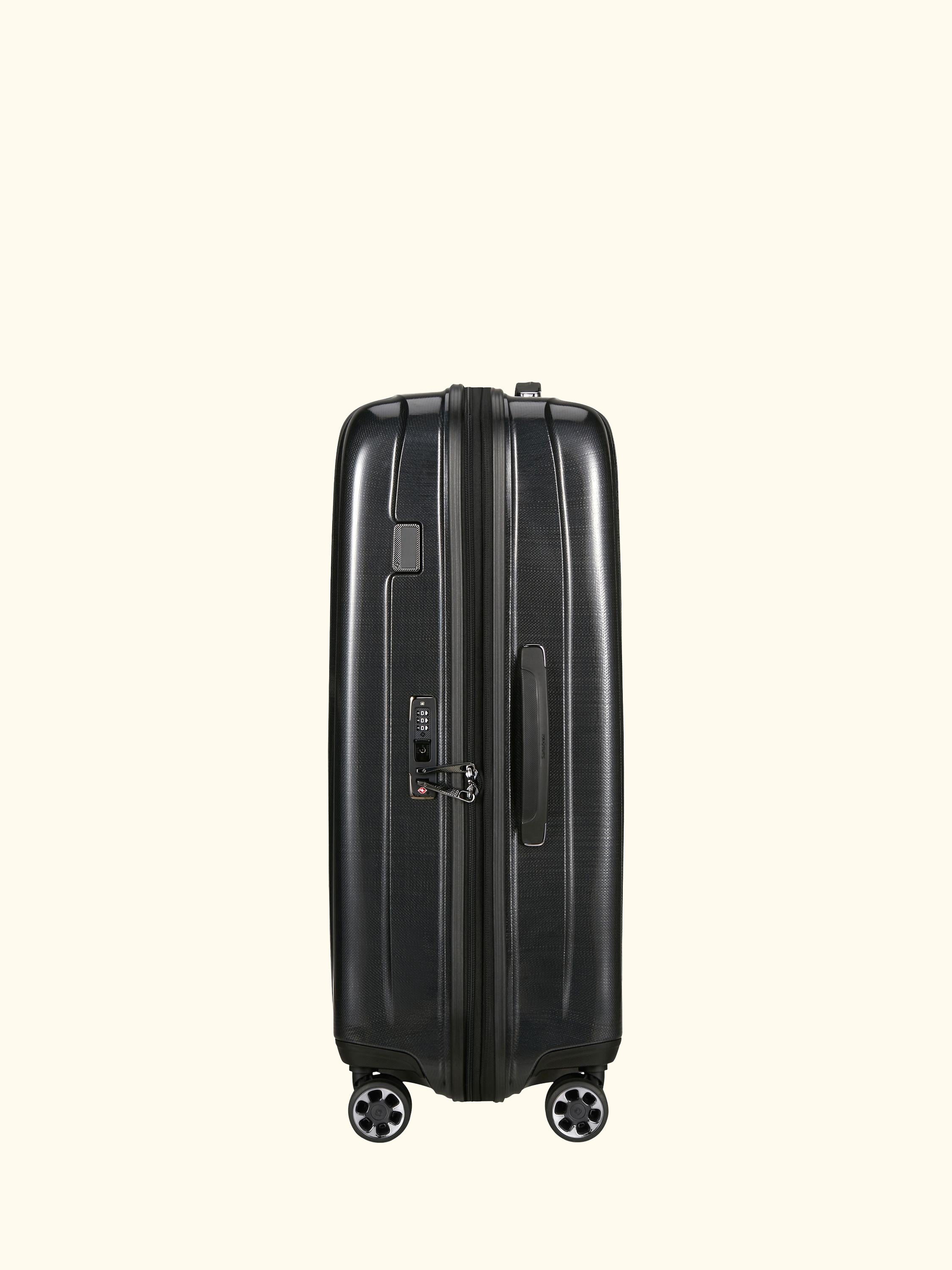 Nexis 82cm Expandable Double Wheel Spinner Suitcase, 134/147L, Black