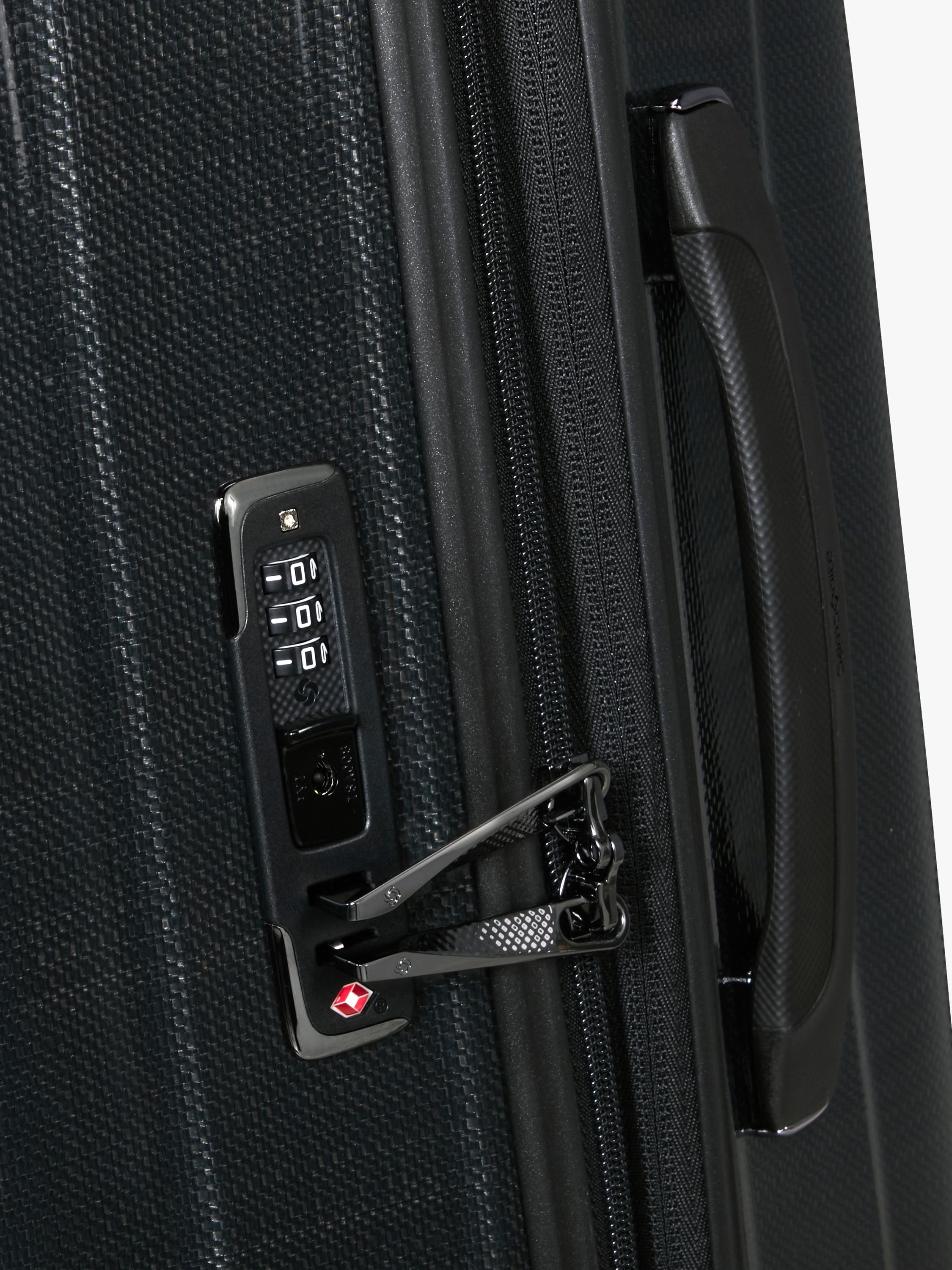 Nexis 82cm Expandable Double Wheel Spinner Suitcase, 134/147L, Black