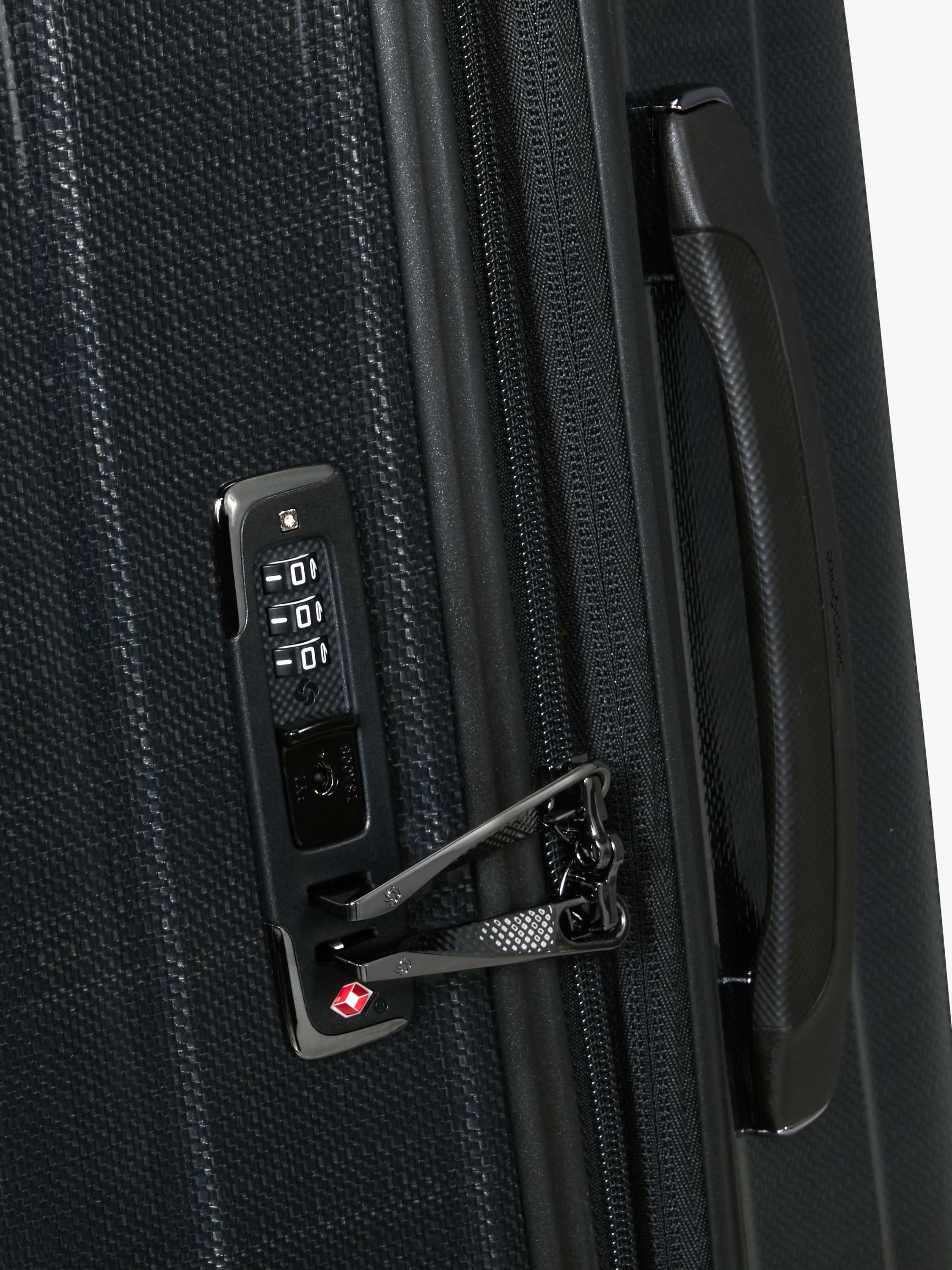 Nexis 82cm Expandable Double Wheel Spinner Suitcase, 134/147L, Black