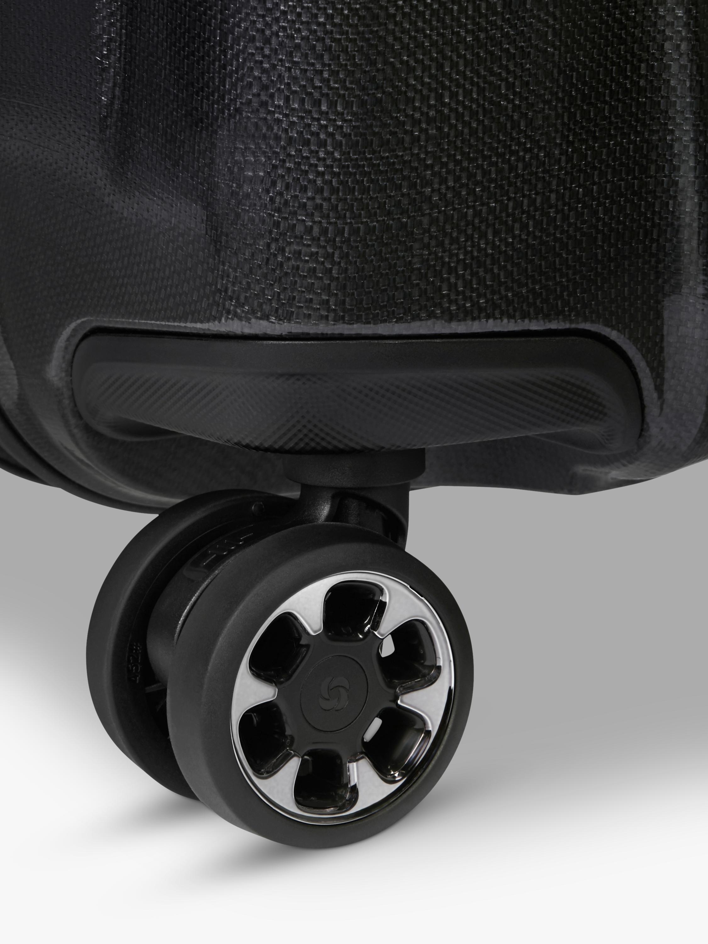 Nexis 82cm Expandable Double Wheel Spinner Suitcase, 134/147L, Black