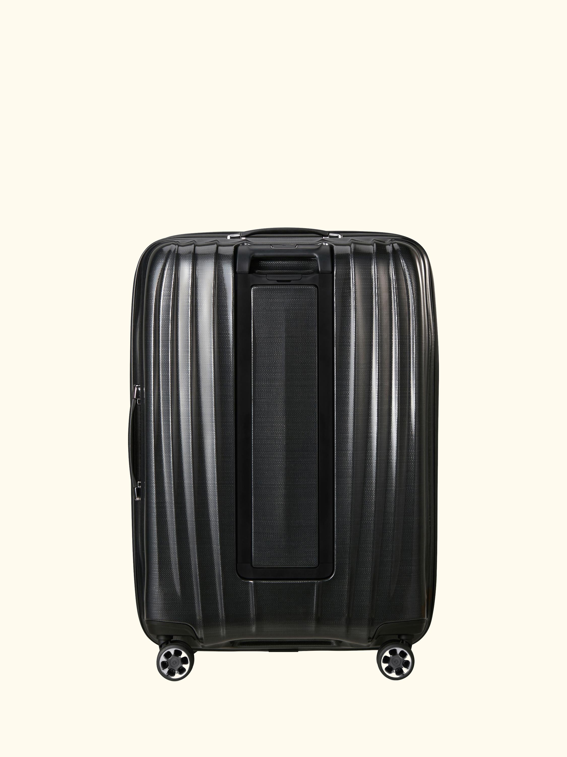 Nexis 82cm Expandable Double Wheel Spinner Suitcase, 134/147L, Black