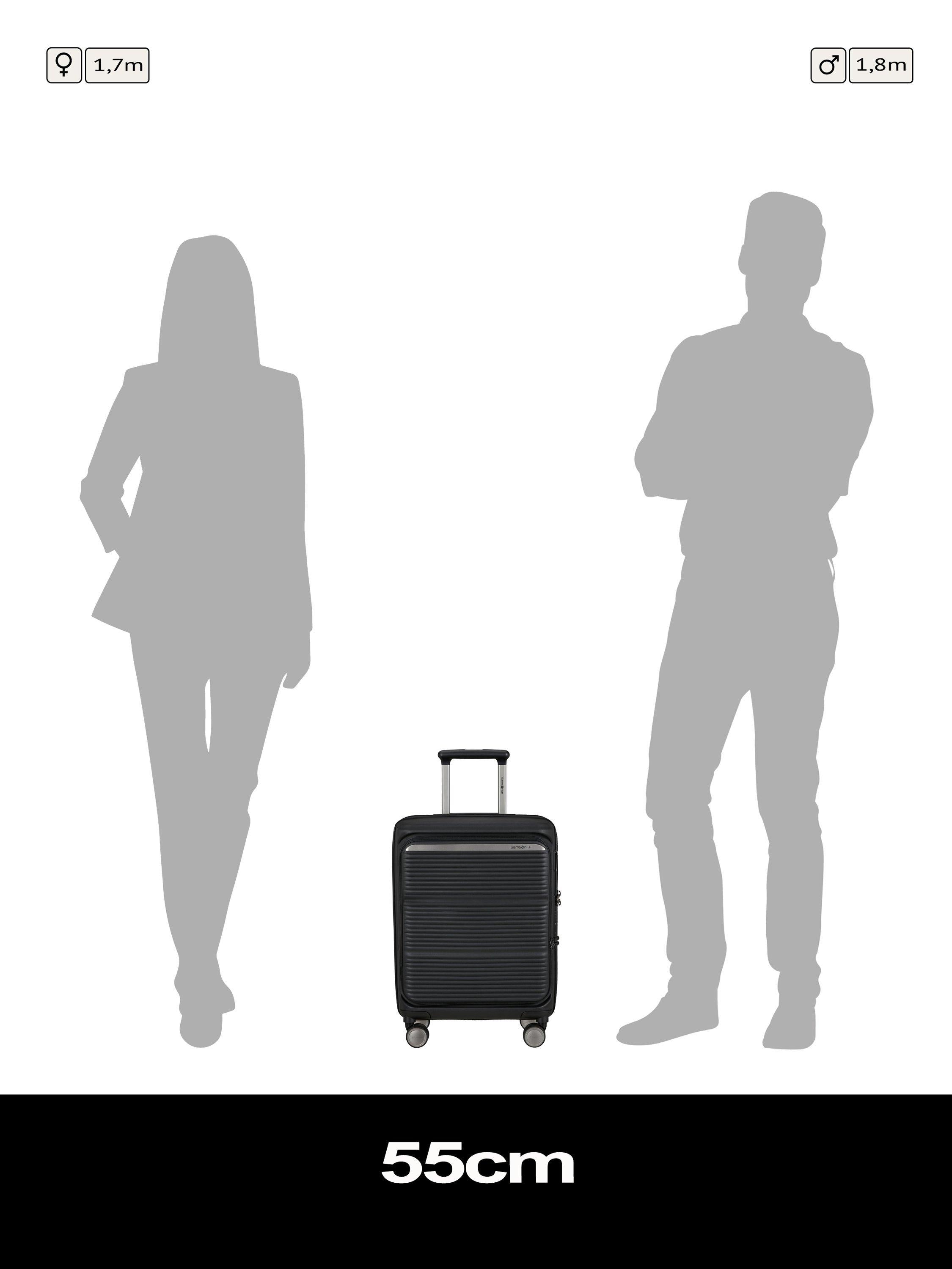 Paralux 55cm 4-Wheel Medium Suitcase, 46L
