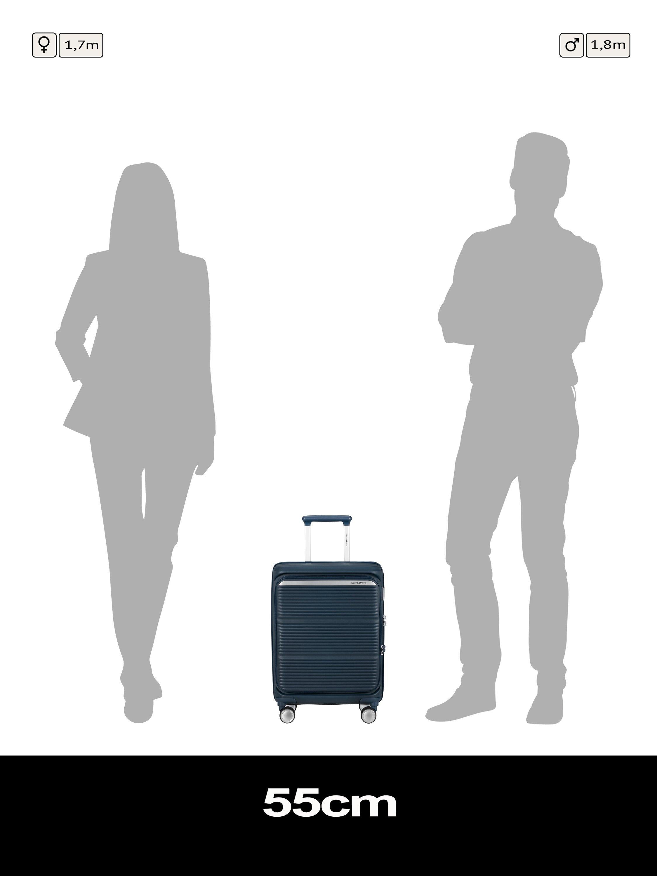 Paralux 55cm 4-Wheel Medium Suitcase, 46L