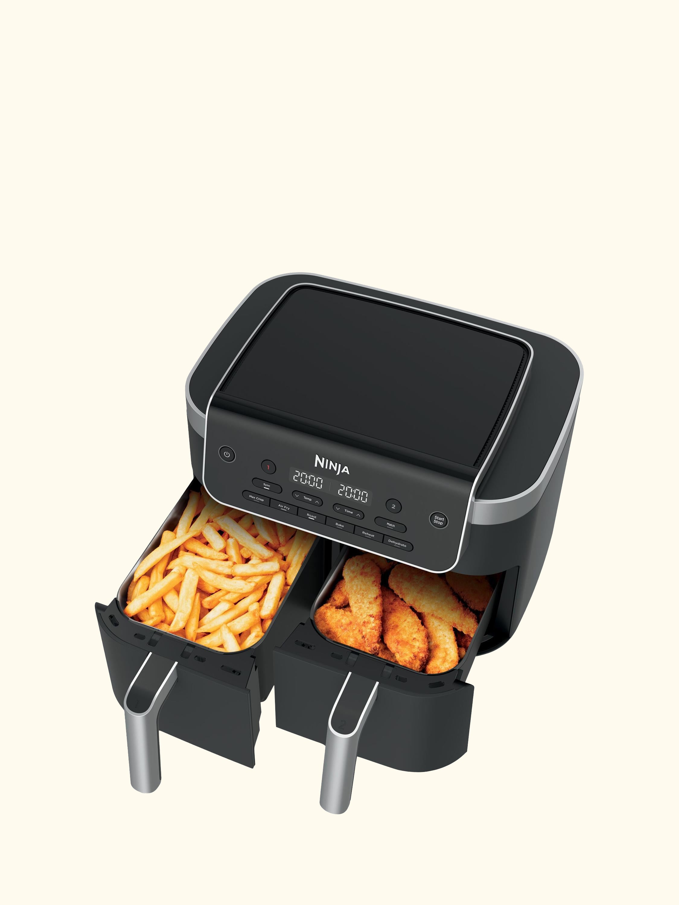 DualZone DZ801UK Air Fryer, 7.6L, Grey