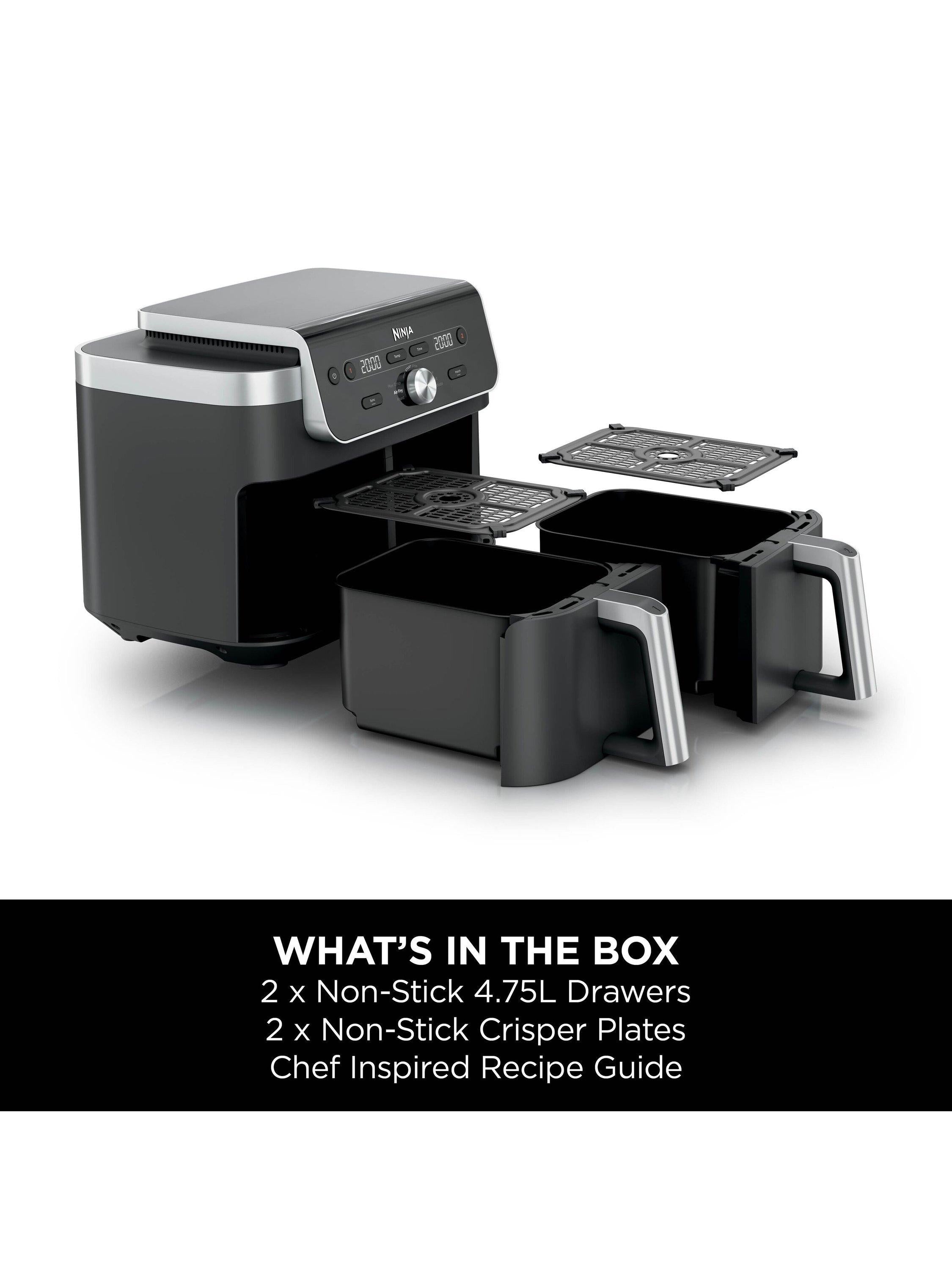DualZone XL DZ901UK Air Fryer, 9.5L, Grey