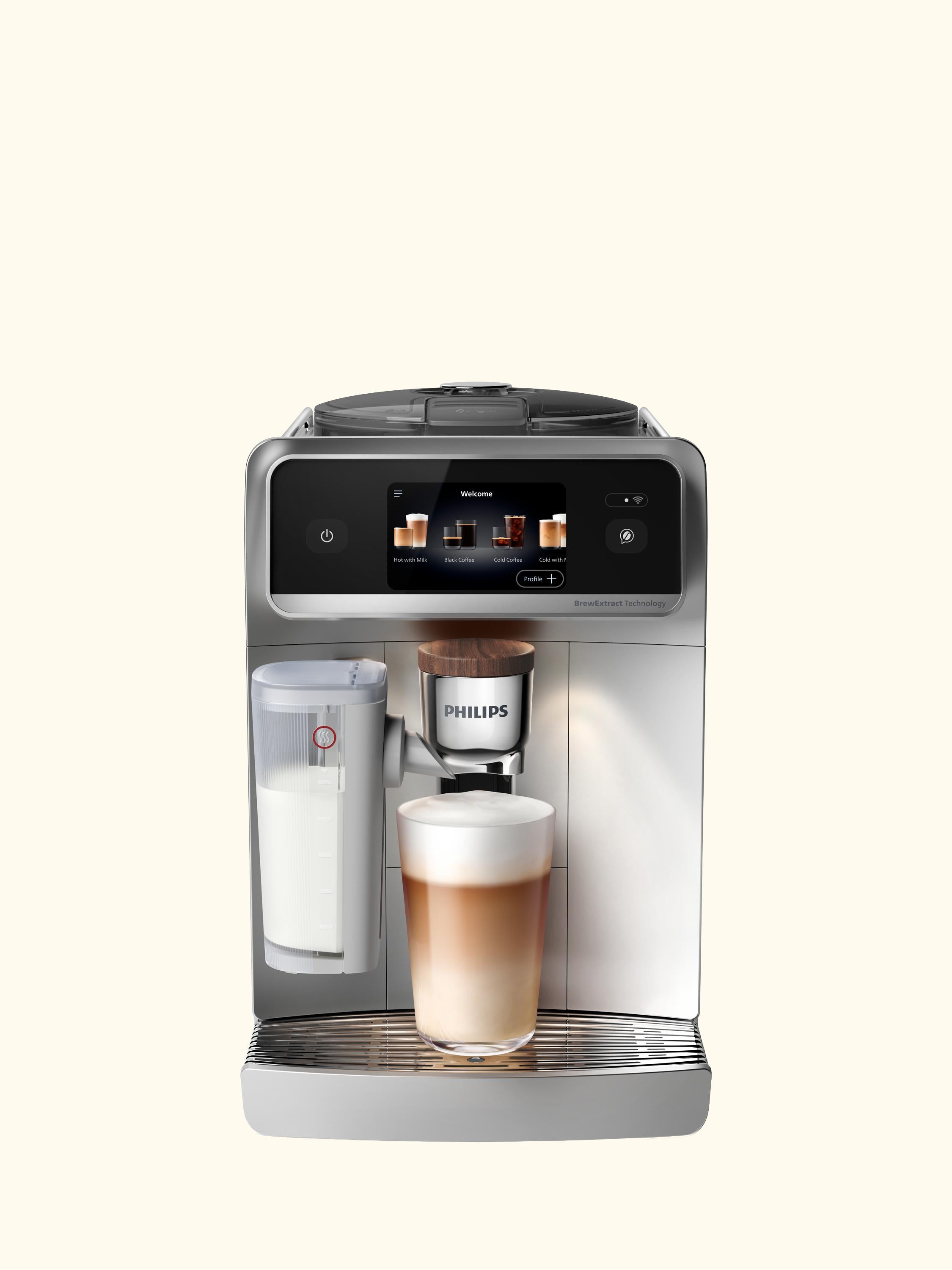 Cafe Aromis Automatic Bean to Cup Coffee Machine, Silver