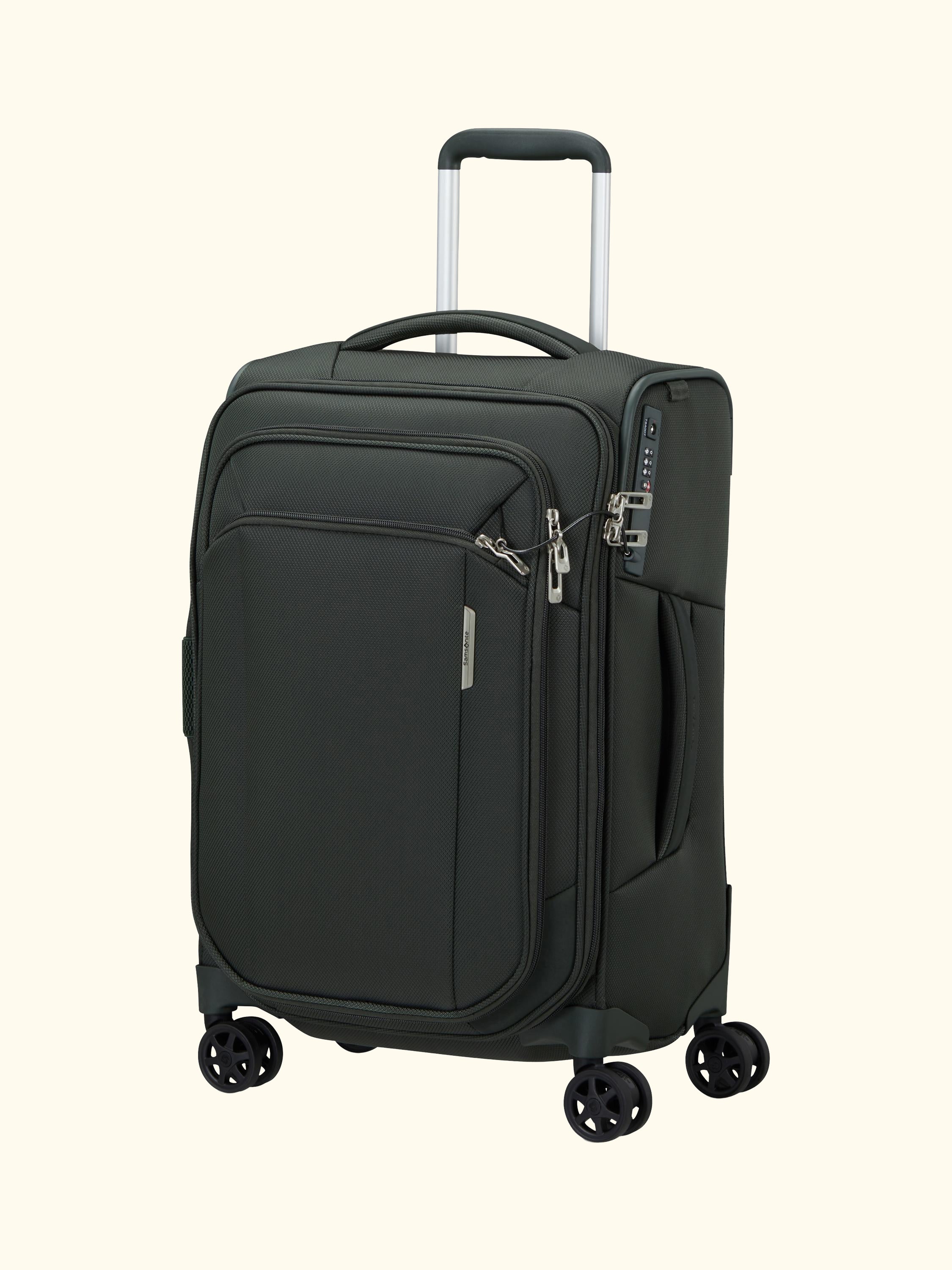 Respark 55cm Double Wheel Cabin Spinner Suitcase, 59L