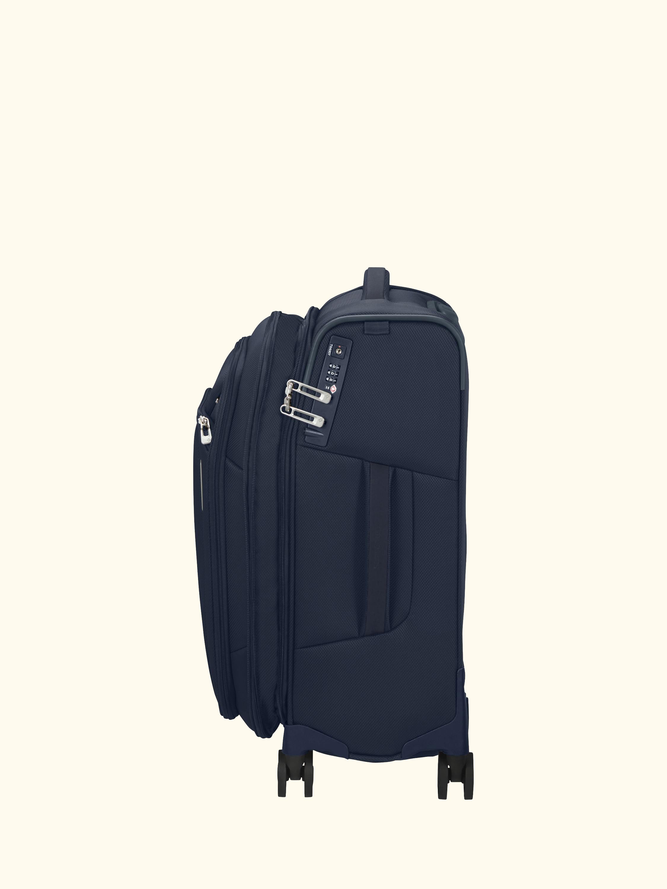 Respark 55cm Double Wheel Cabin Spinner Suitcase, 59L