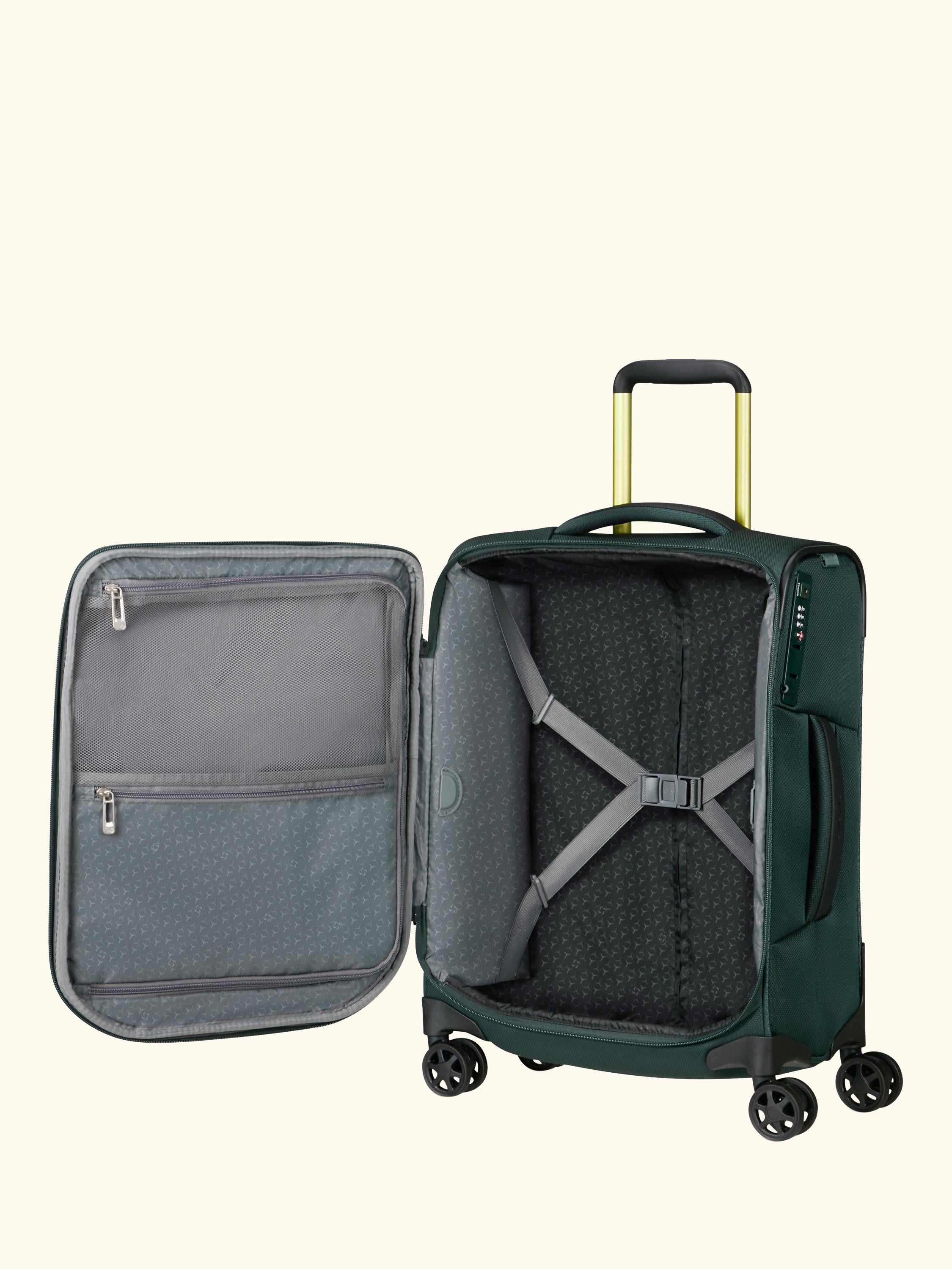 Respark 55cm Double Wheel Cabin Spinner Suitcase, 59L