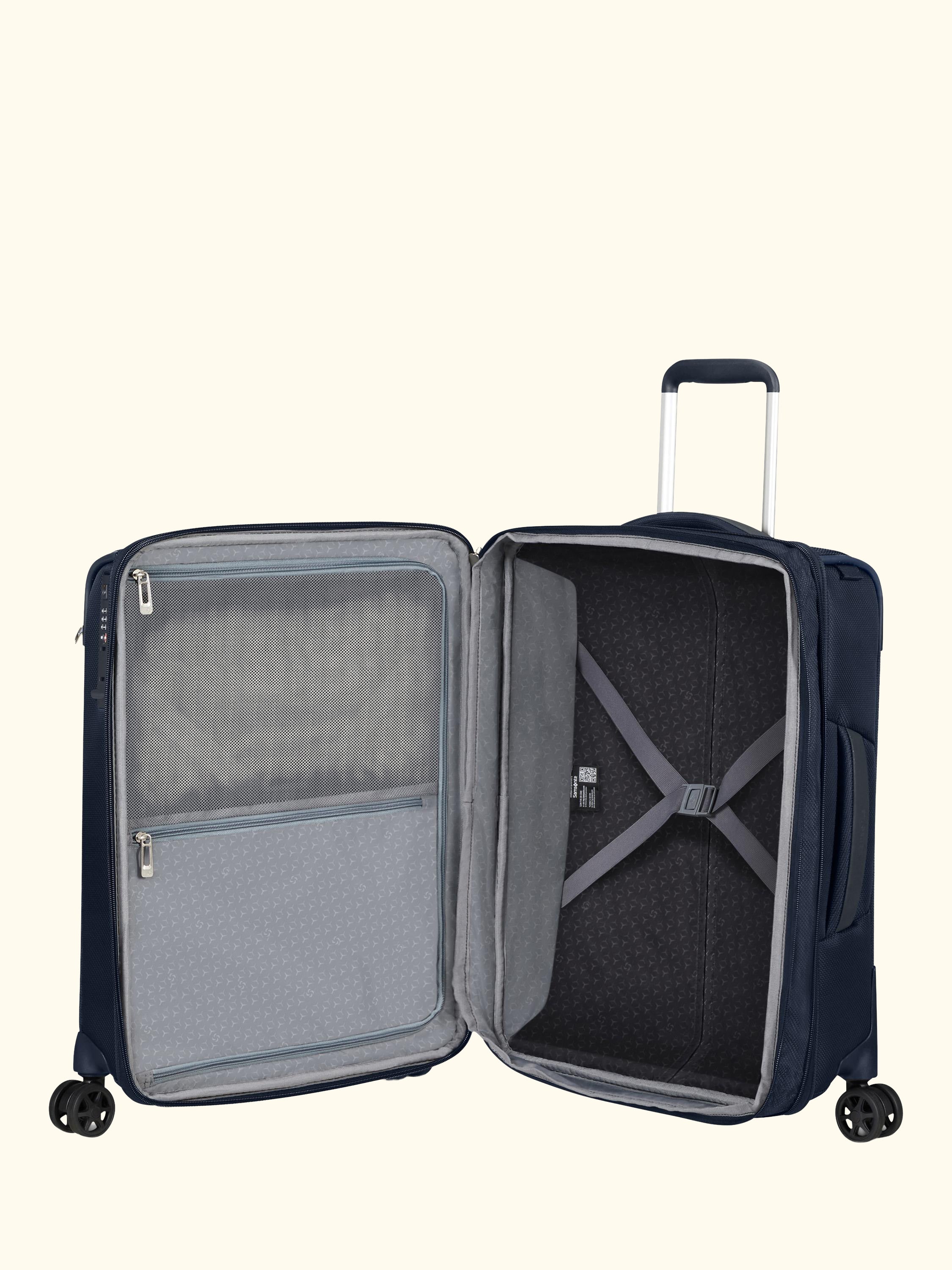 Respark 55cm Expandable Cabin Spinner Suitcase, 61L
