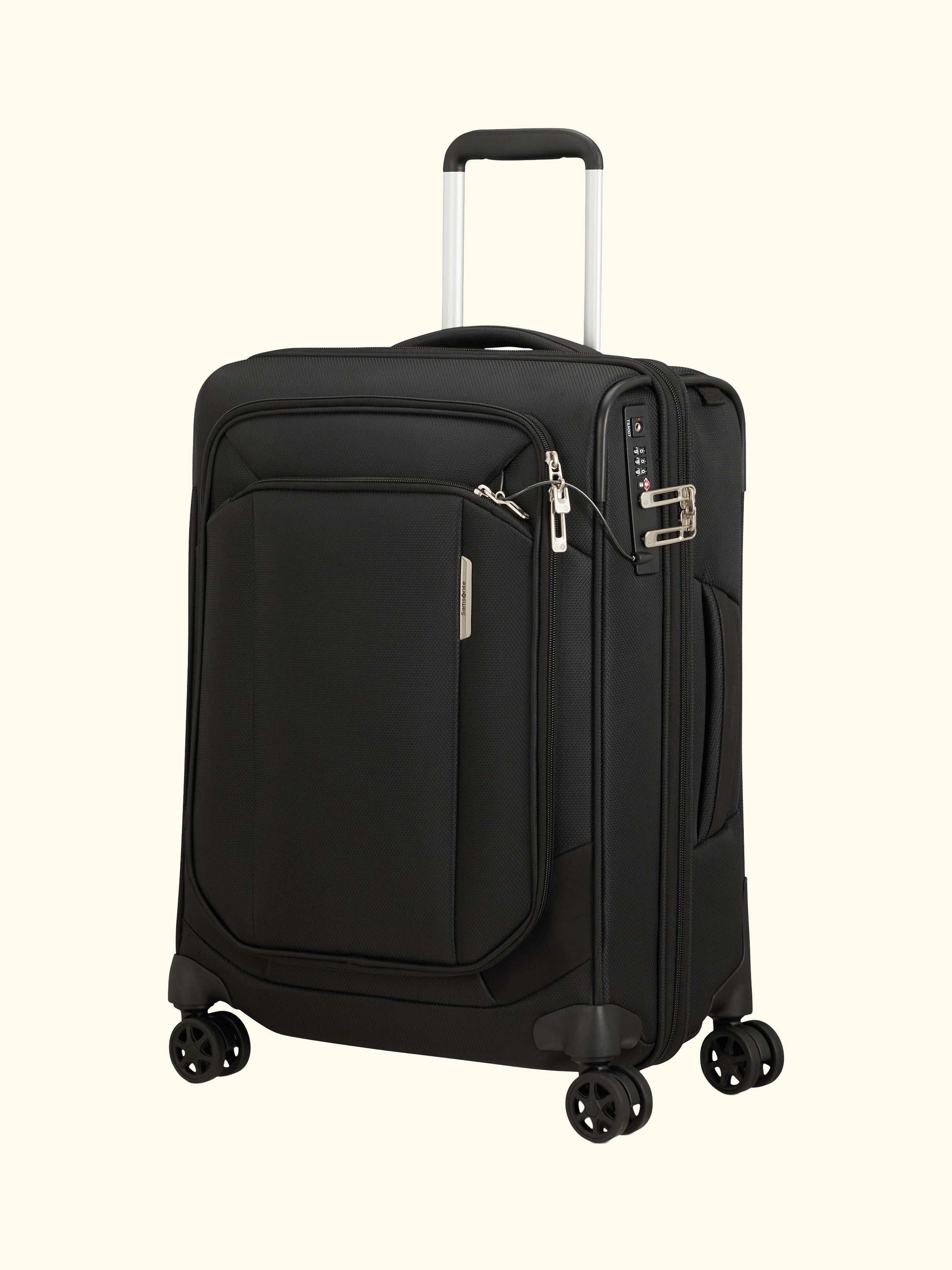 Respark 55cm Expandable Cabin Spinner Suitcase, 61L