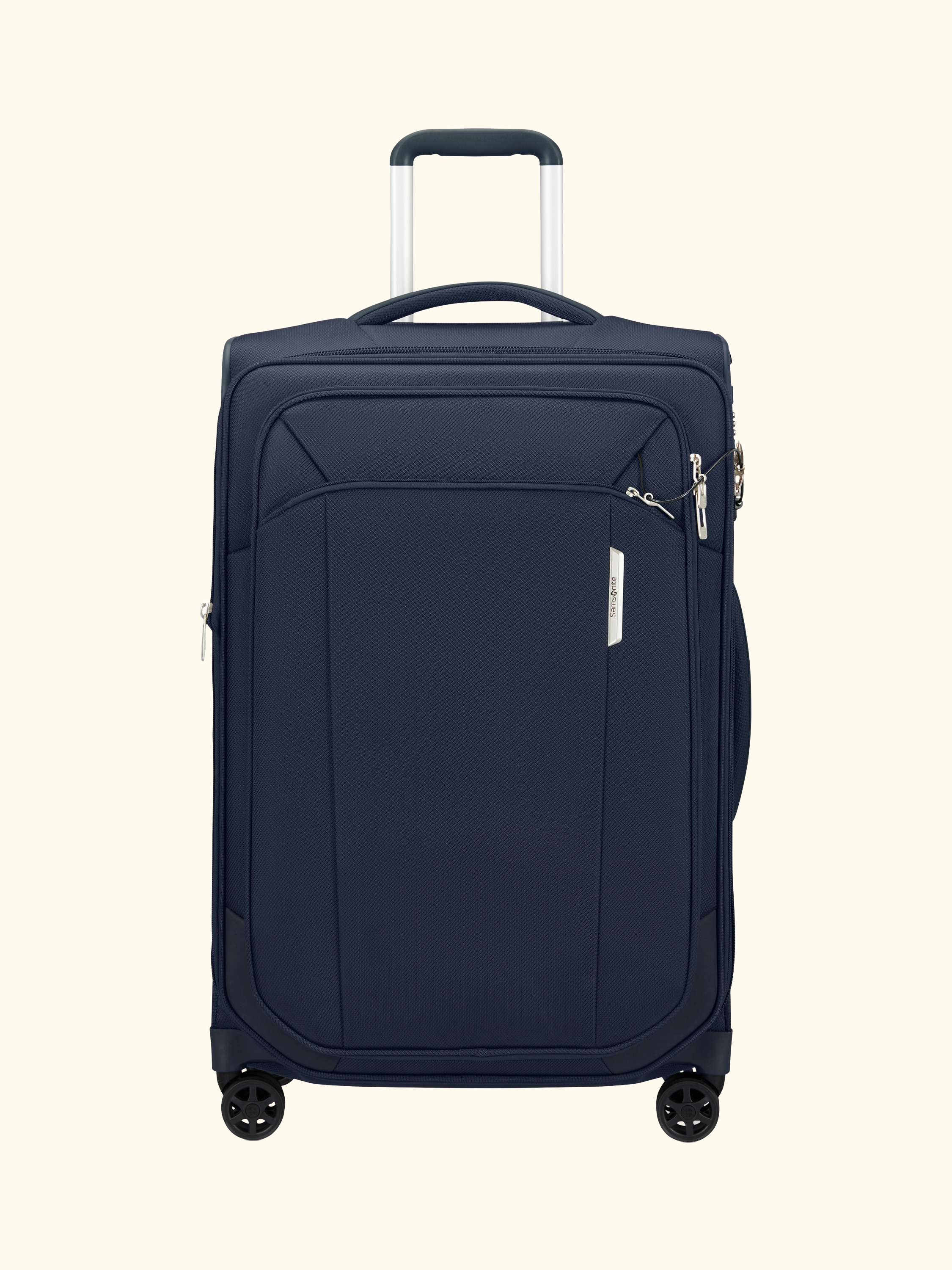Respark 4-Wheel 67cm Expandable Medium Suitcase, Midnight Blue