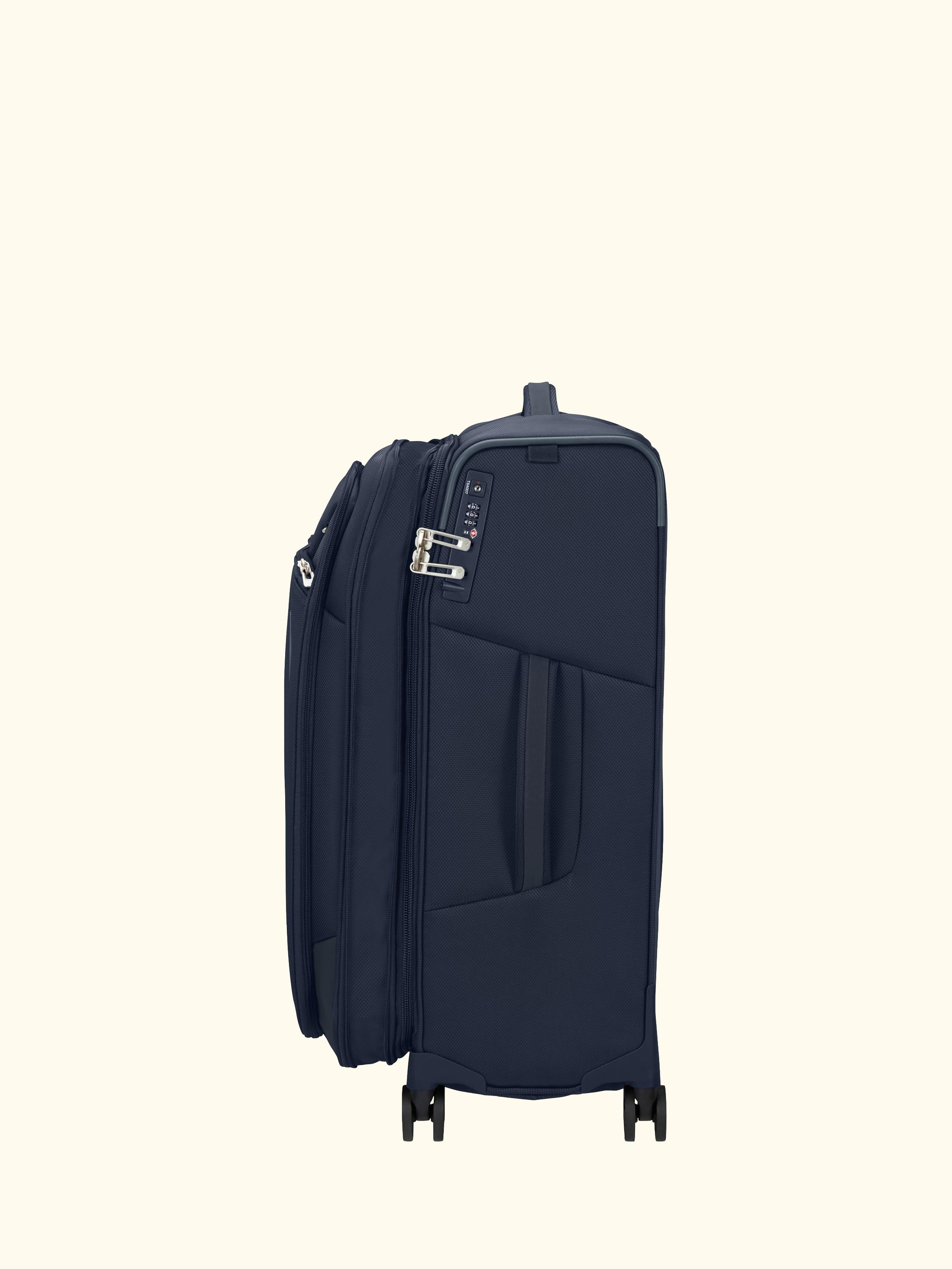 Respark 4-Wheel 67cm Expandable Medium Suitcase, Midnight Blue