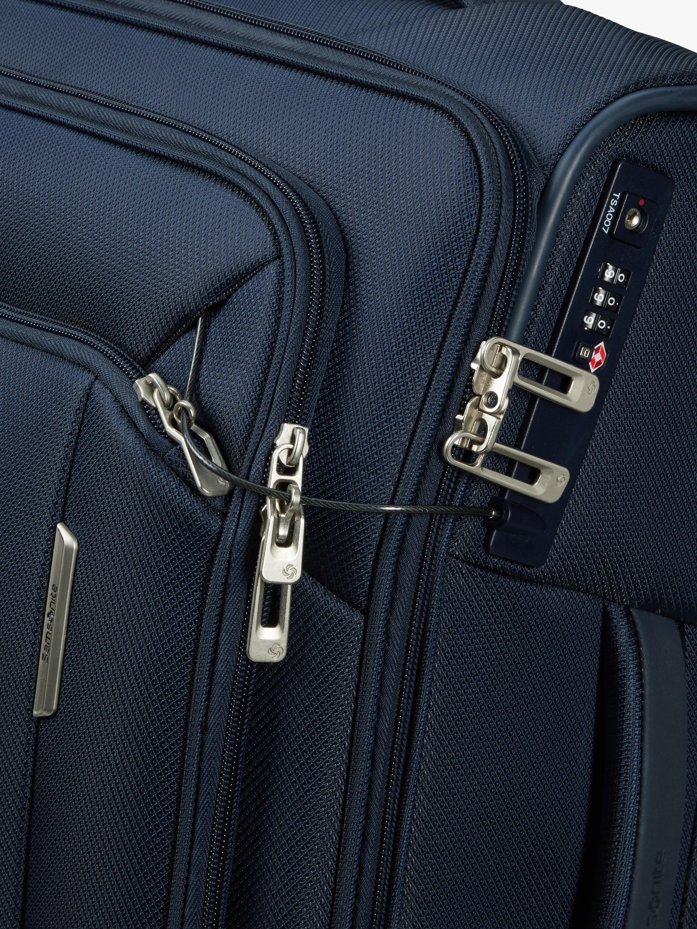 Respark 4-Wheel 67cm Expandable Medium Suitcase, Midnight Blue