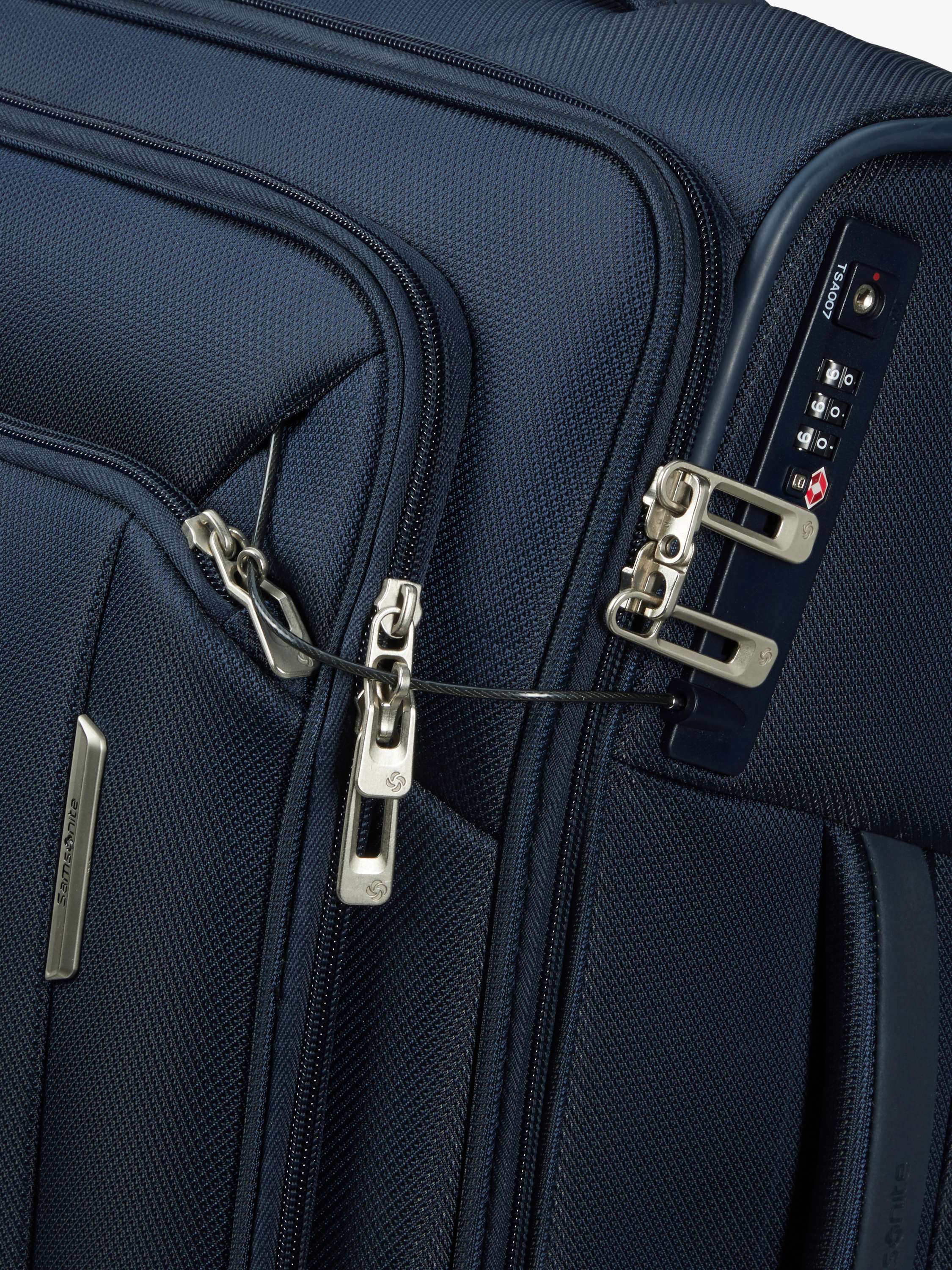 Respark 4-Wheel 67cm Expandable Medium Suitcase, Midnight Blue