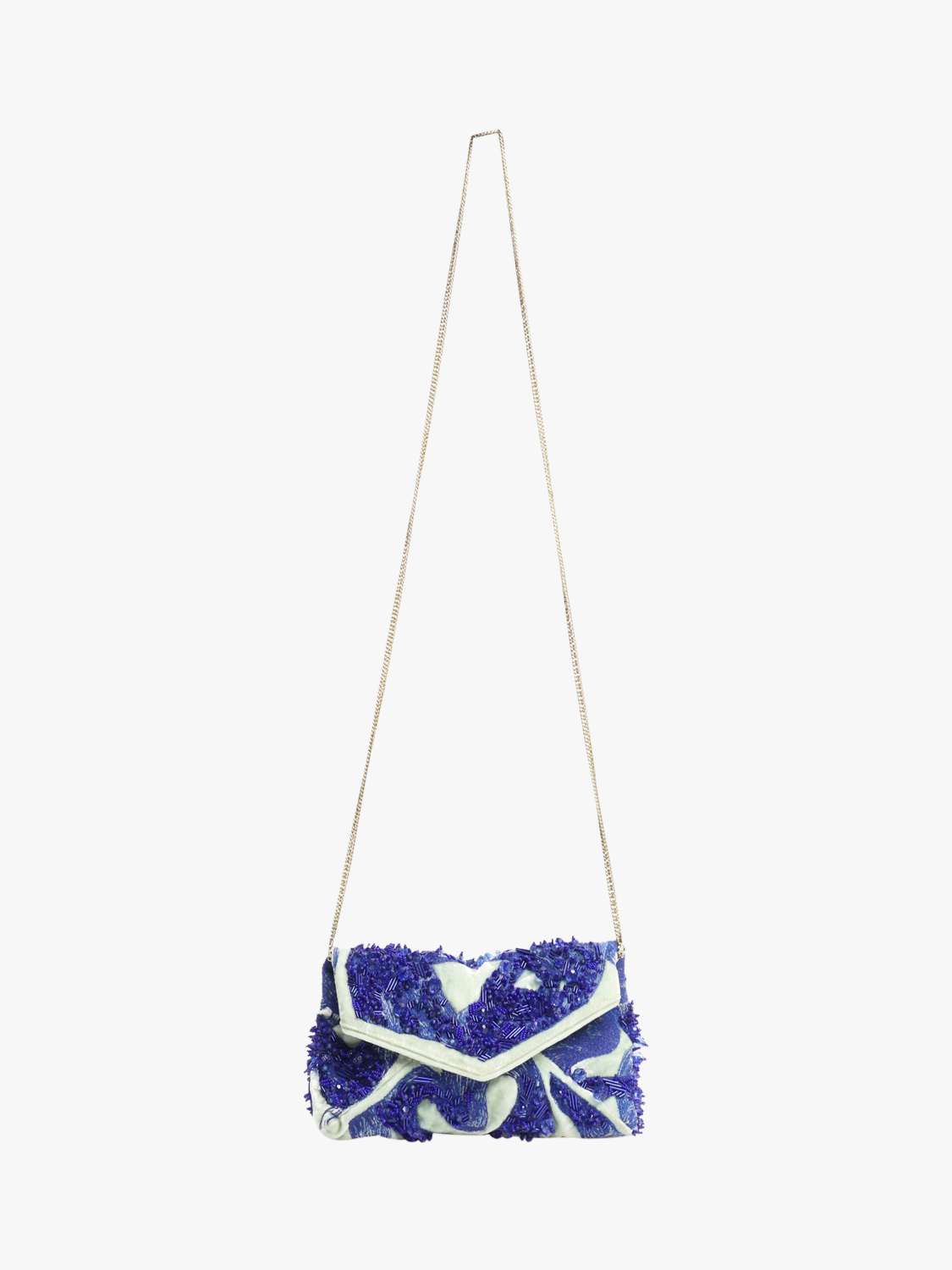 Pre-loved Dries Van Noten Sequin Clutch Bag, Green