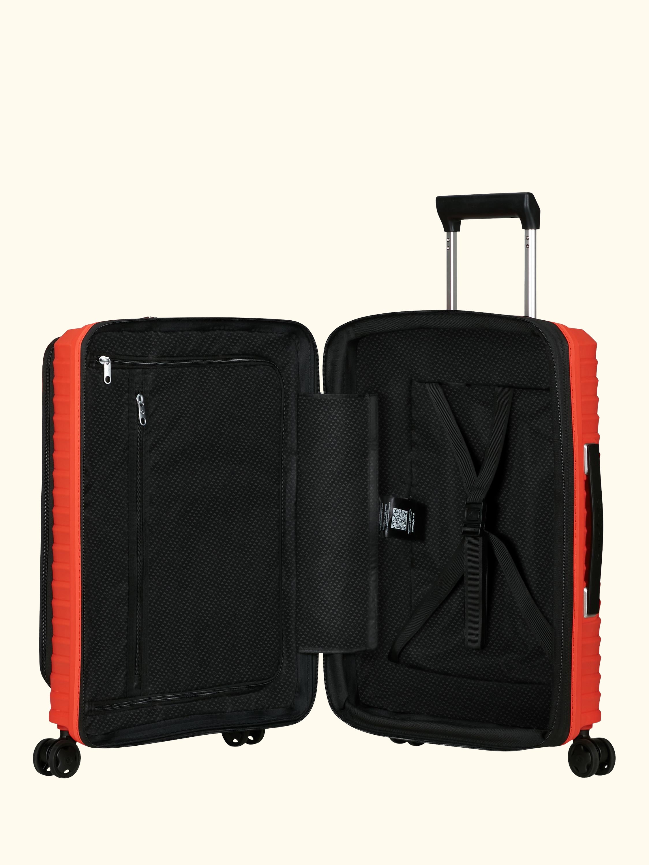 Upscape 55cm, Easy Access Expandable 4-Wheel Cabin Case, 48L