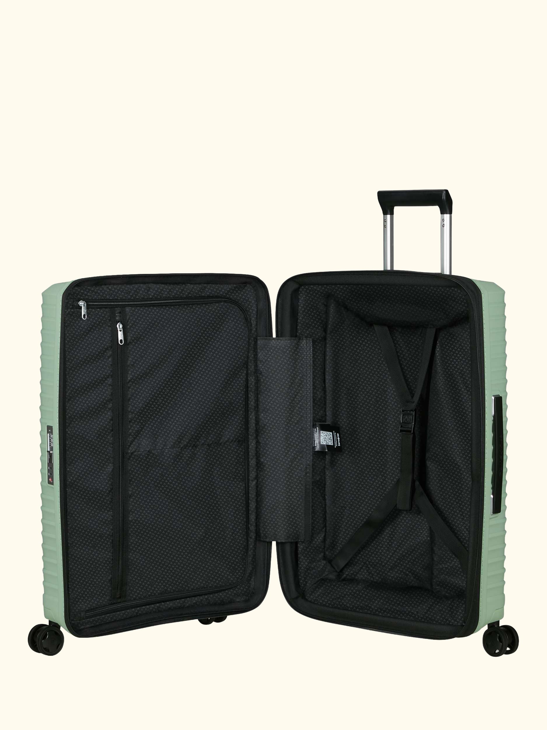 Upscape 68cm Expandable 4-Wheel Suitcase, 83L, Lime