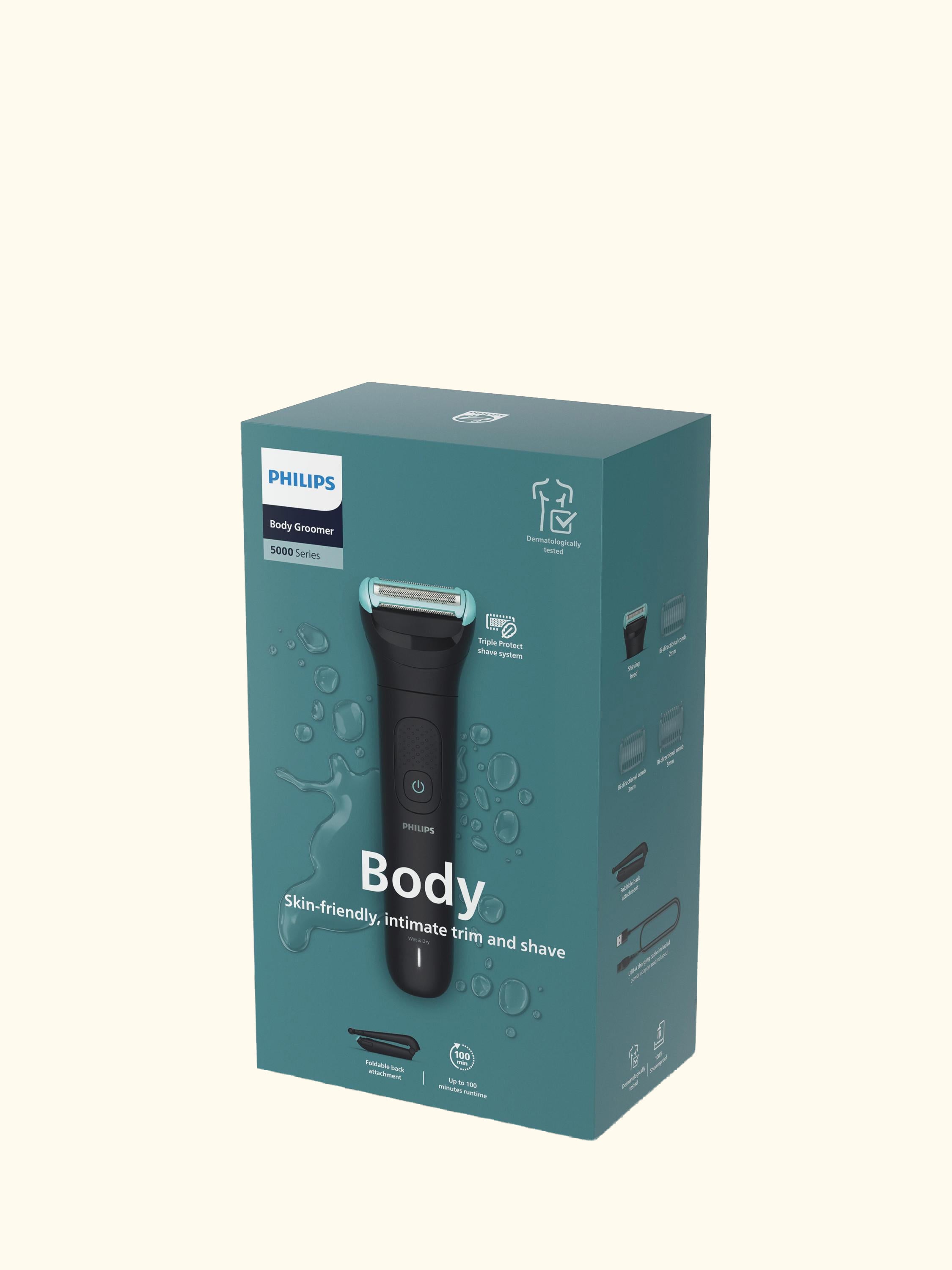 BodyGroom 5475/15 5000 Series Body Groomer, Black