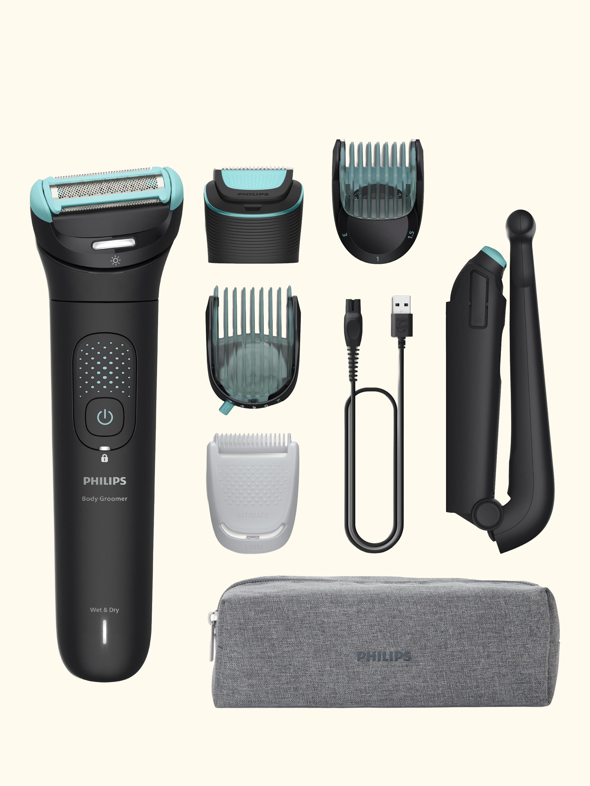 7000 Series 7480/15 BodyGroom Shaver, Black