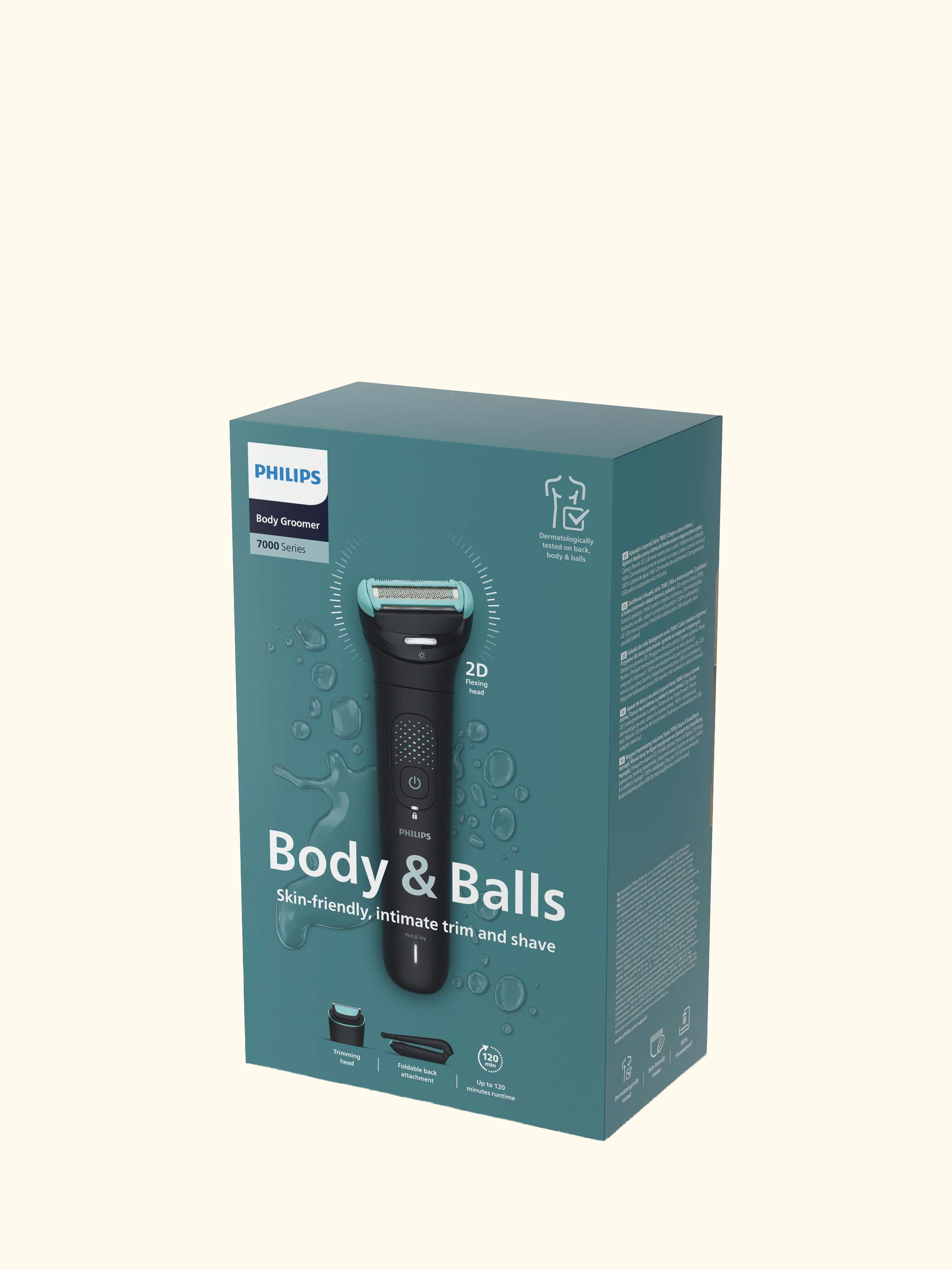 7000 Series 7480/15 BodyGroom Shaver, Black