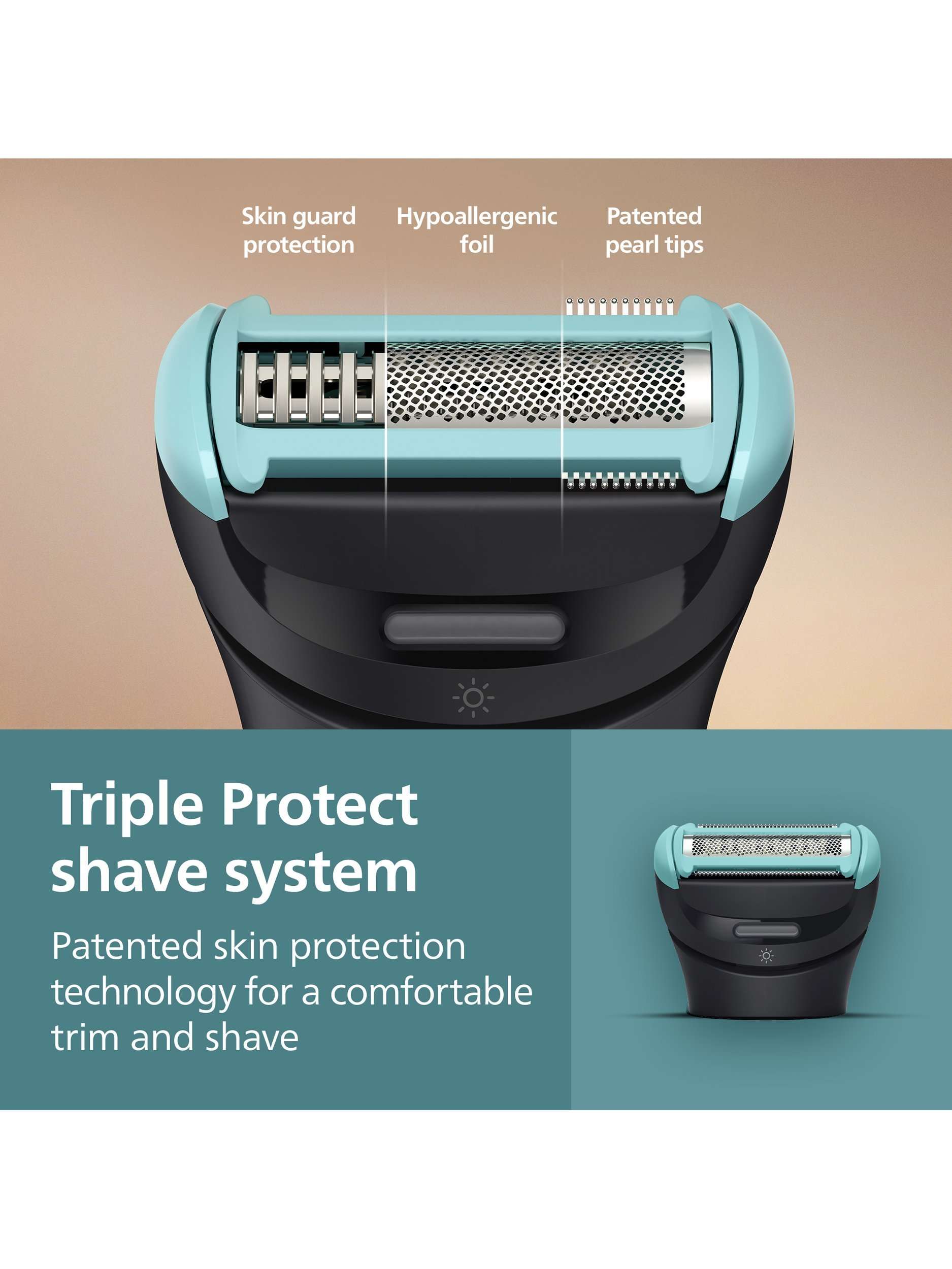 7000 Series 7480/15 BodyGroom Shaver, Black