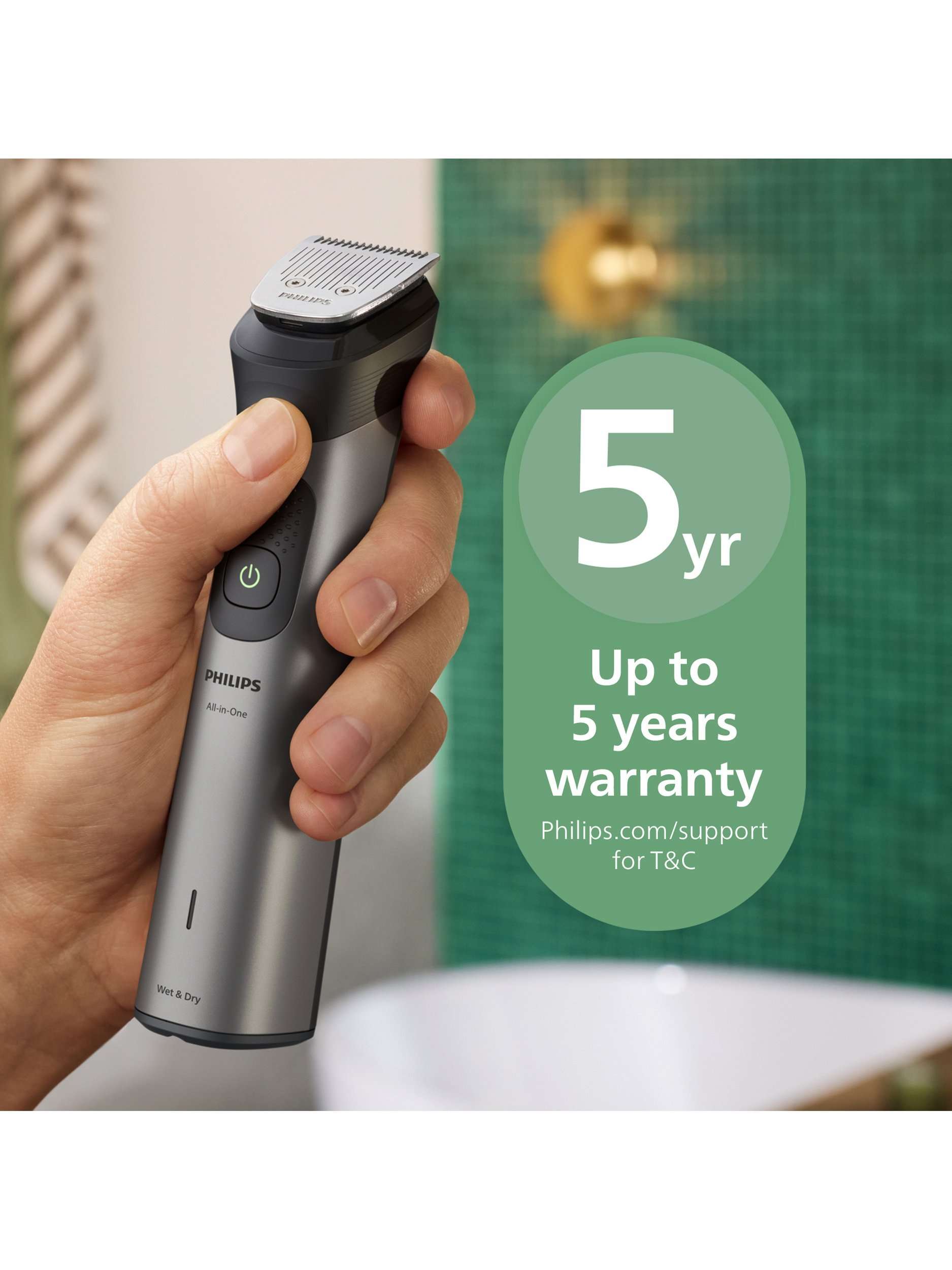 7000 Series MG7941/15  MultiGroom 17 in 1 All-in-One Trimmer, Grey