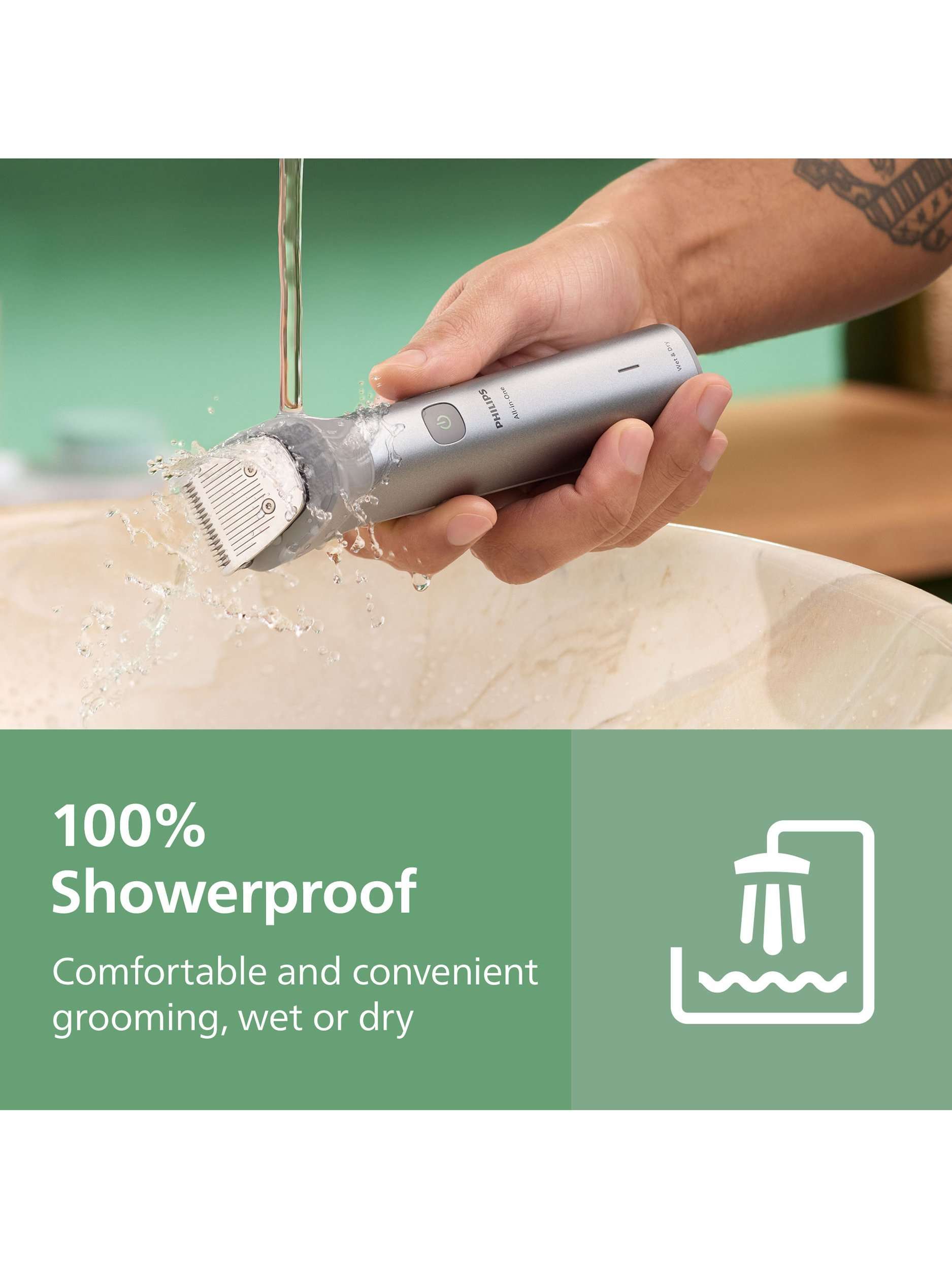5000 Series MG5921/15  MultiGroom 10 in 1 All-in-One Trimmer, Grey