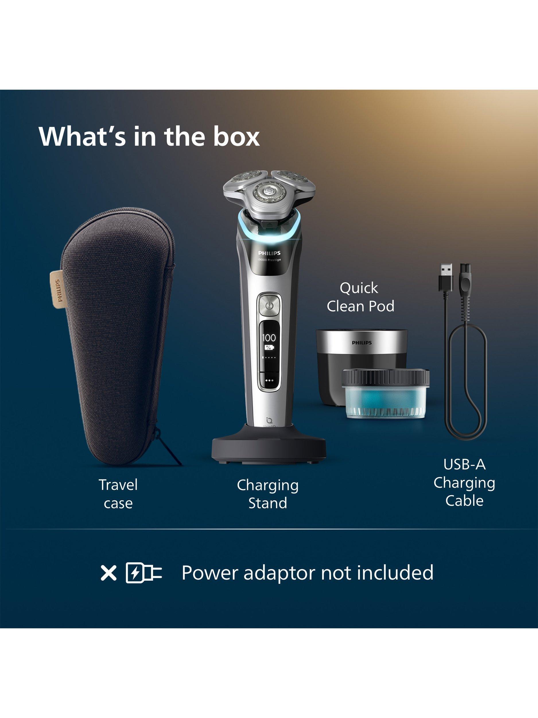 XP9204/30 i9000 Prestige Shaver Wet & Dry Electric Shaver with Skin IQ Technology, Slate