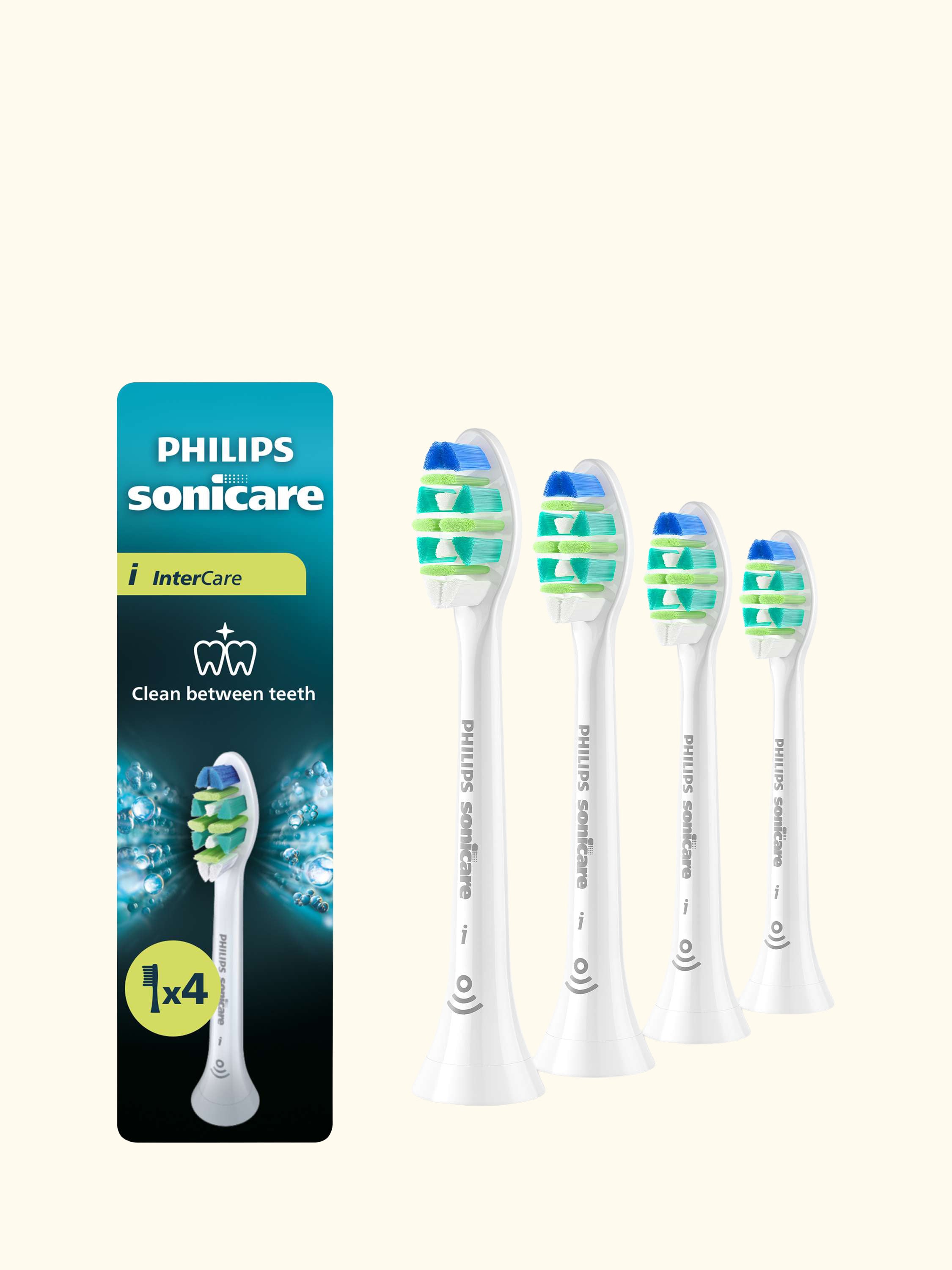 Sonicare HX9004/87 InterCare Toothbrush Heads, Pack of 4, White