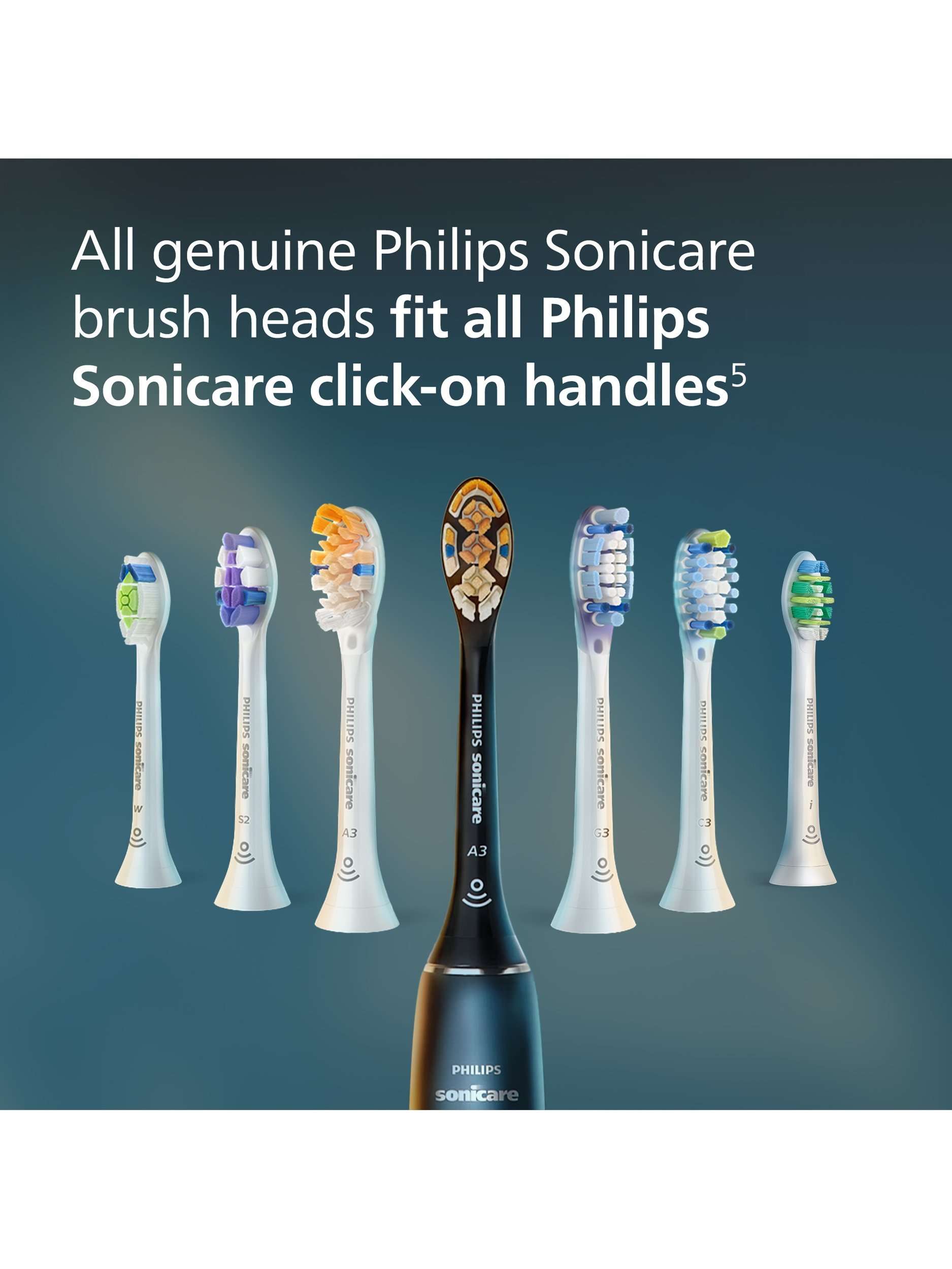 Sonicare HX9004/87 InterCare Toothbrush Heads, Pack of 4, White